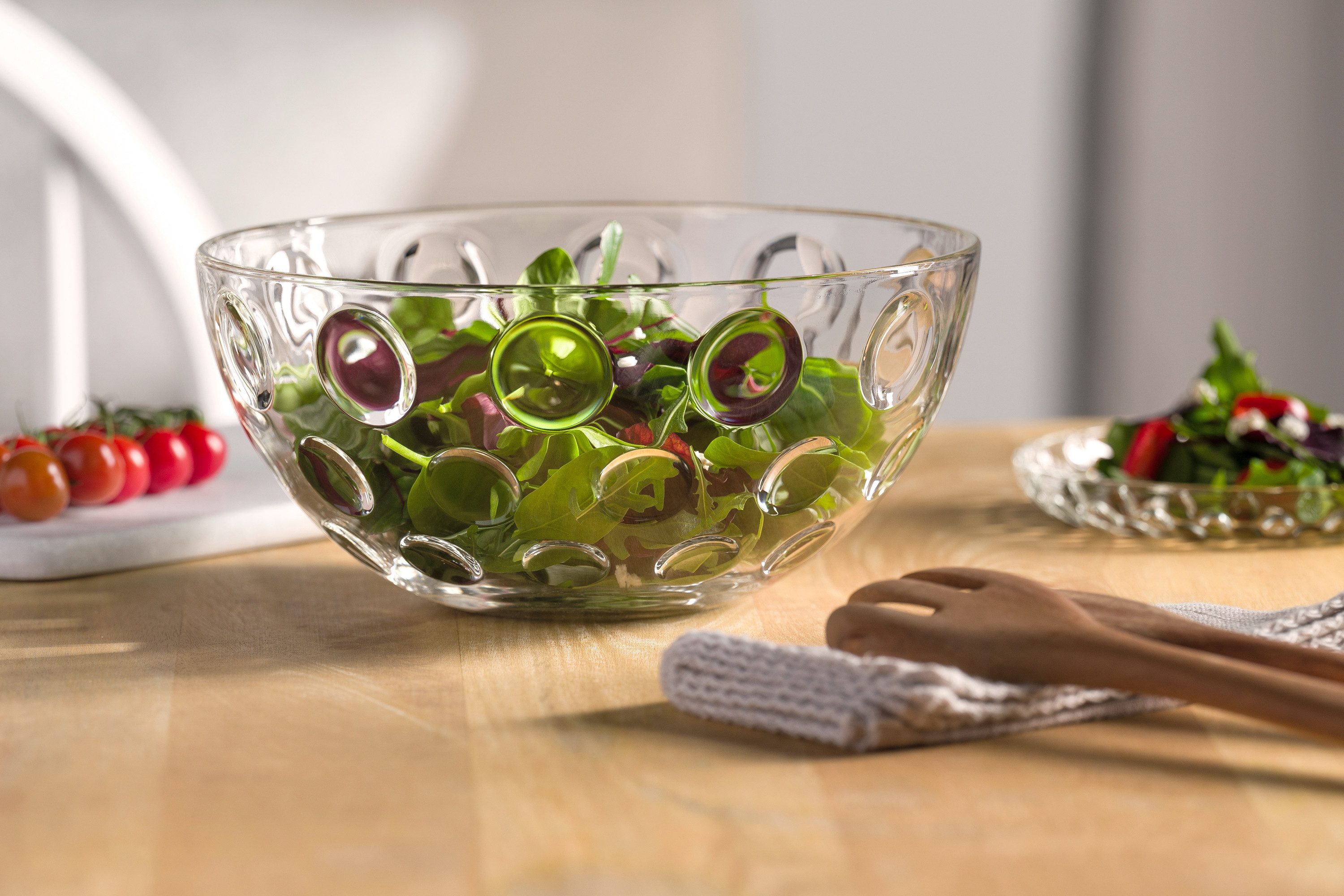 LEONARDO Schaal Schalen-set CUCINA OPTIC, 5-delig, 4x Ø 14 cm & 1x Ø 28 cm (set, 5-delig)