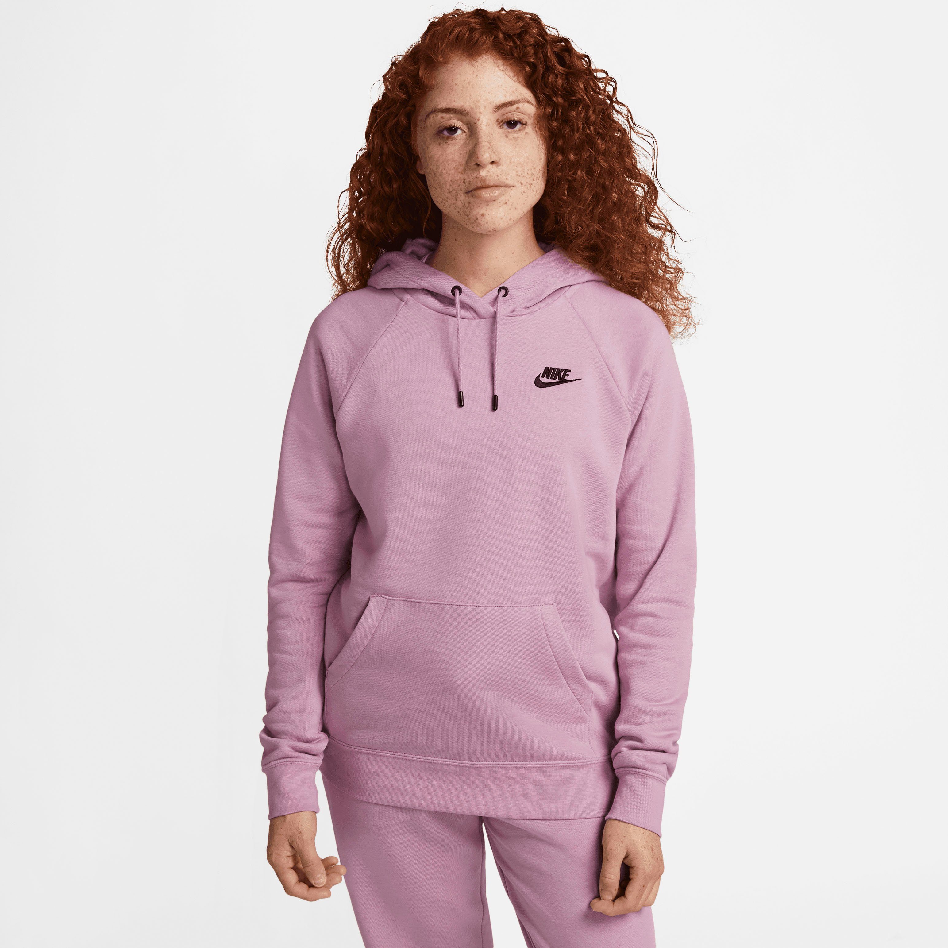 Nike Nike sportswear essential fleece trui roze dames dames