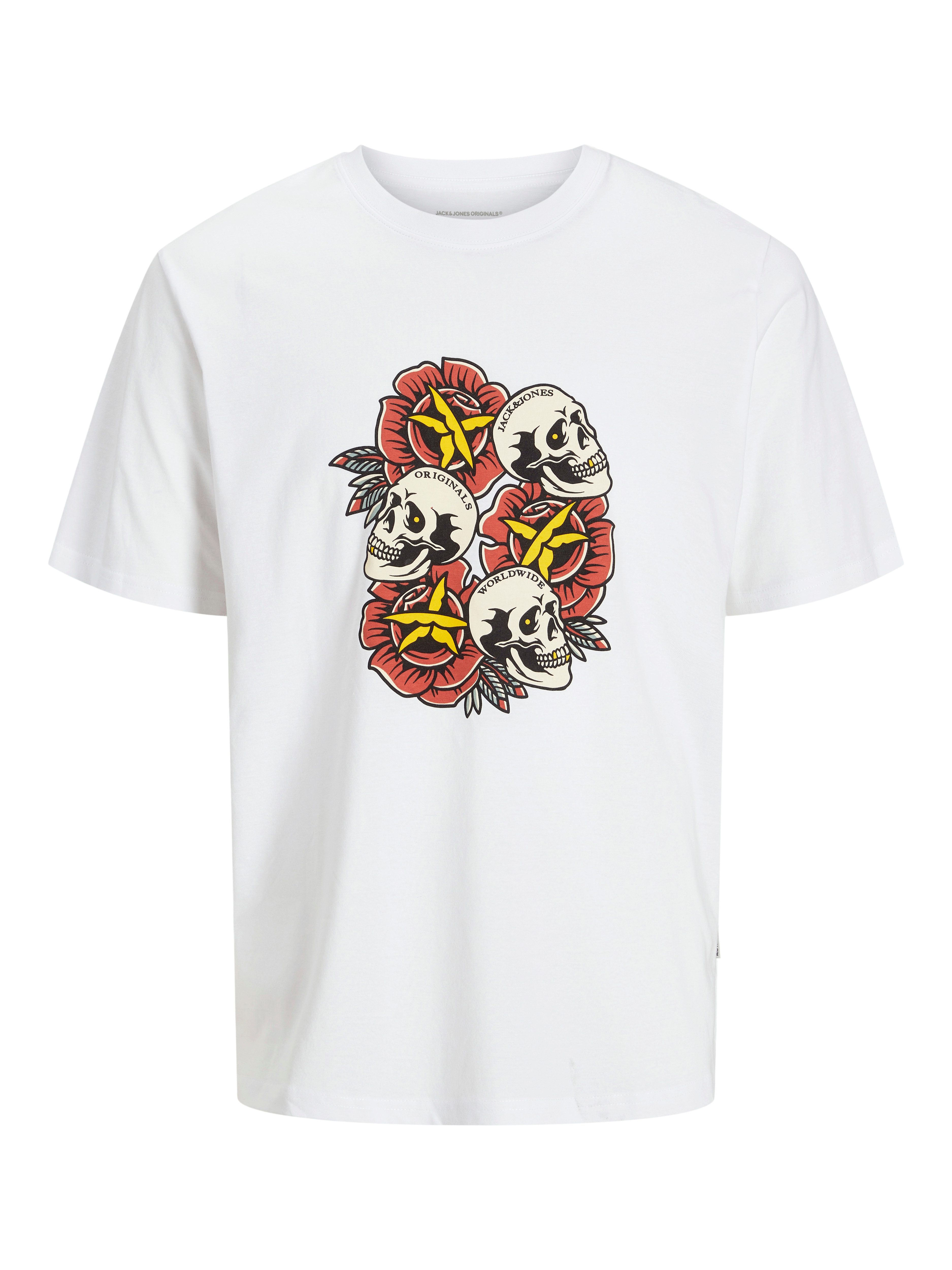 Jack & Jones T-shirt JORANATOMY SKULL TEE SS CREW NECK LN