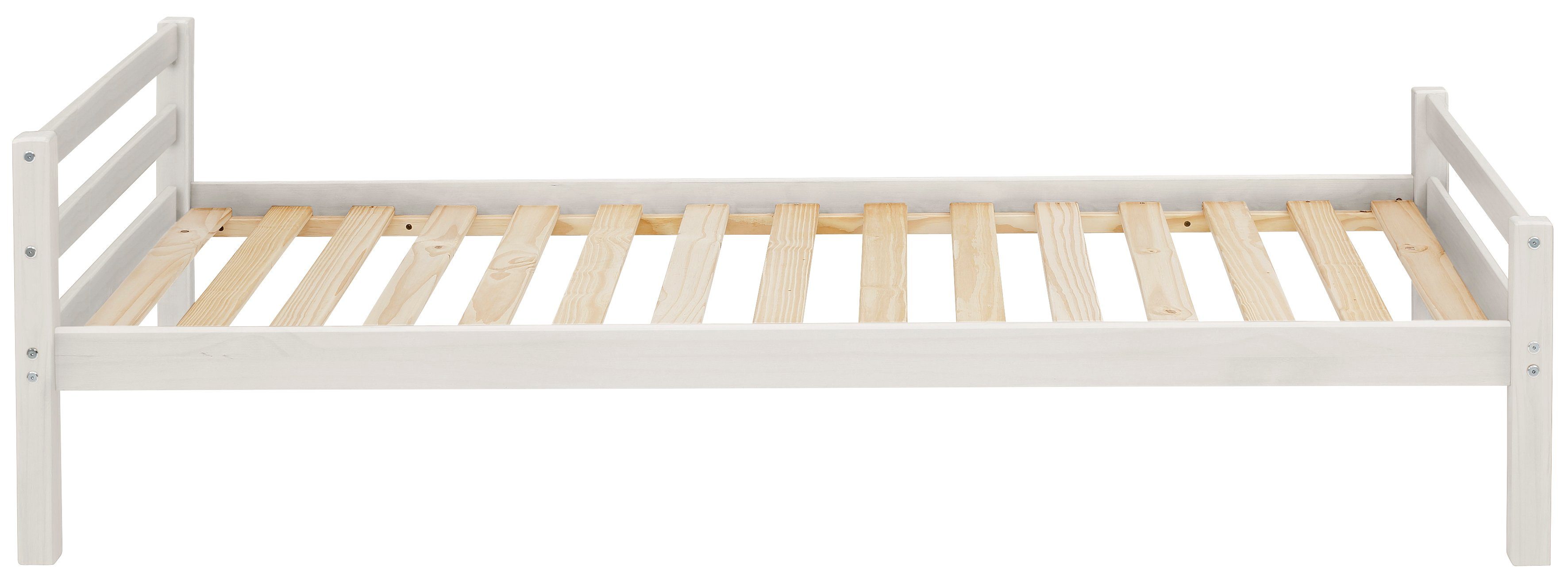Lüttenhütt Kinderledikant Alpi 1-persoons van mooi grenenhout, lattenbodem, ligoppervlak 90x200 cm