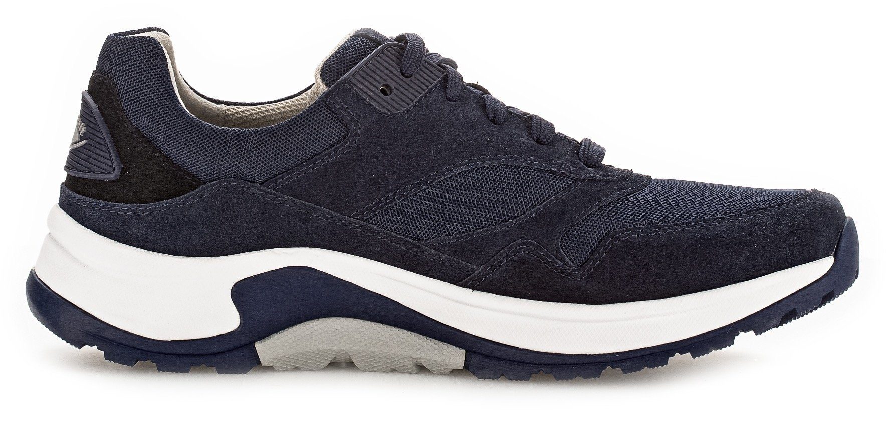 Gabor Rollingsoft Sneakers met sleehak , vrijetijdsschoen, lage schoen, veterschoen met verwisselbaar voetbed, breedte g