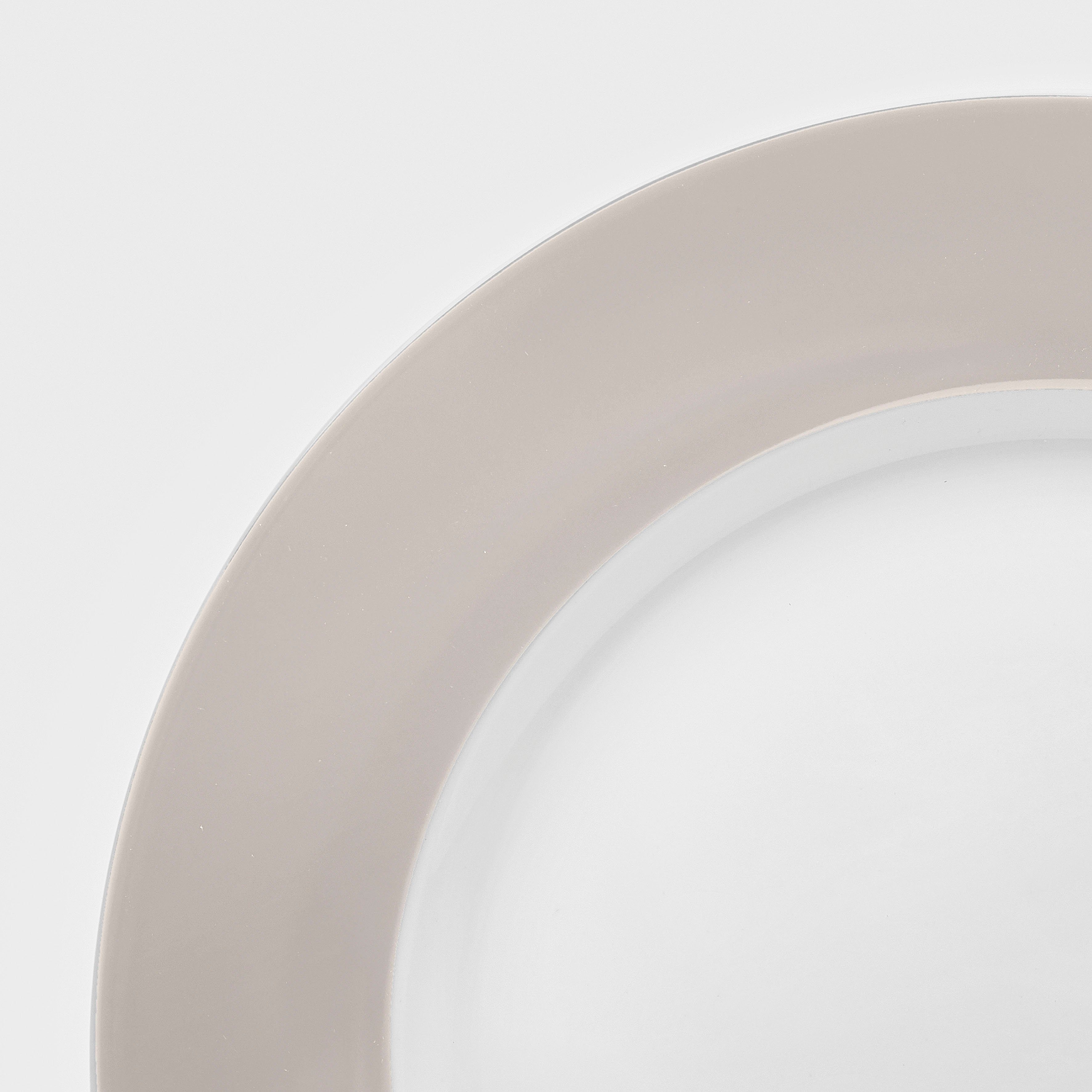 van Well Plat bord Vario Porselein, vaatwasmachine- en magnetronbestendig, Ø 26,5 cm (set, 6-delig)