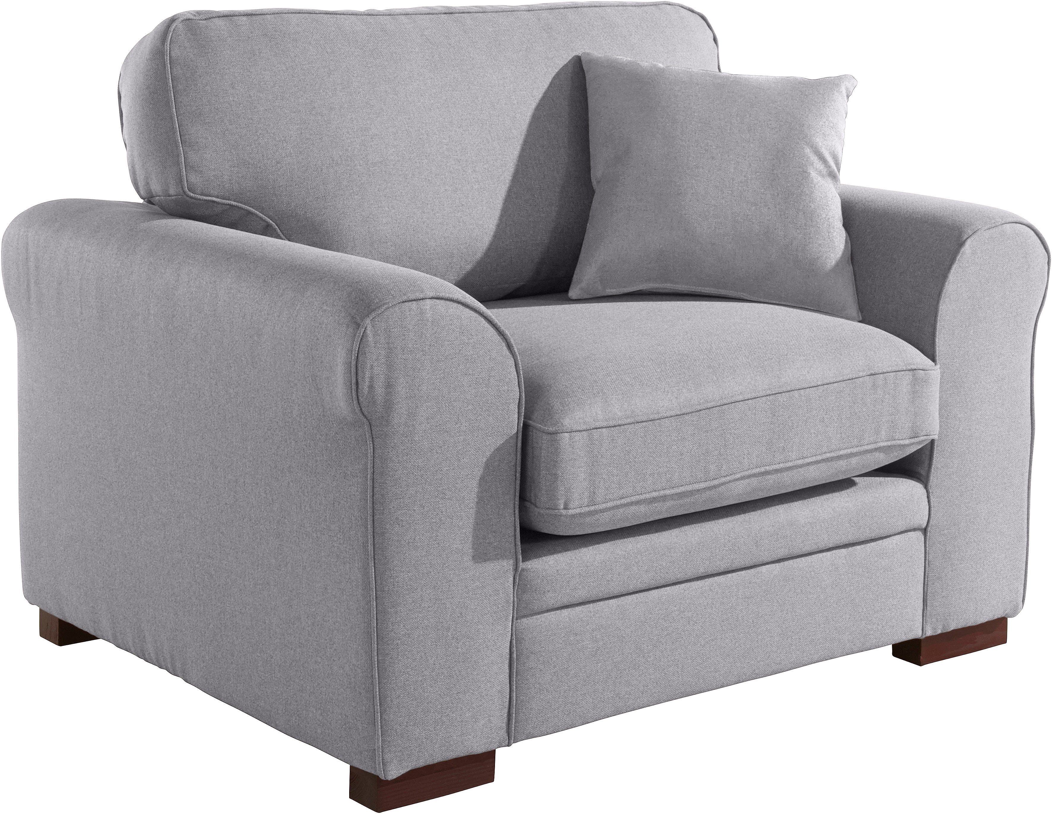Home affaire Fauteuil Broughton zachte bekleding, passend bij de serie "broughton", in 3 soorten bekleding