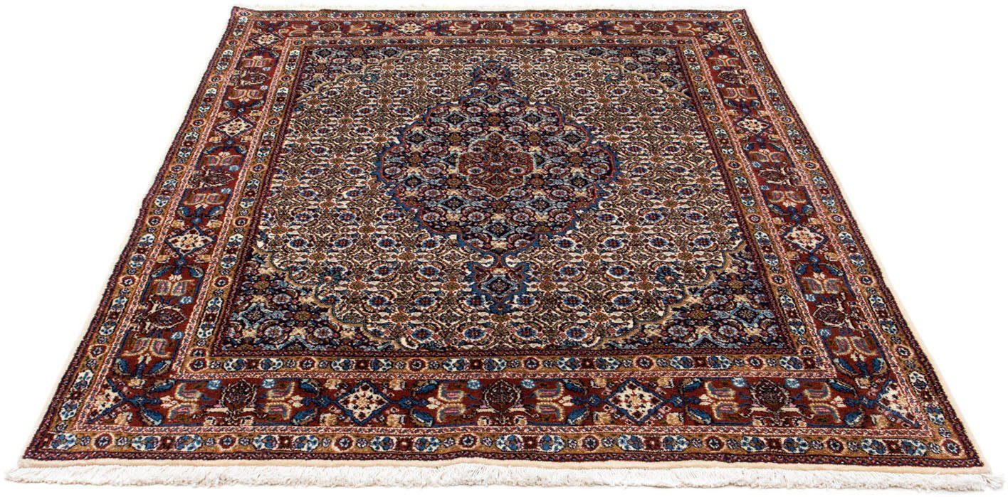 morgenland Wollen kleed Moud medaillon beige 195 x 147 cm Uniek exemplaar met certificaat
