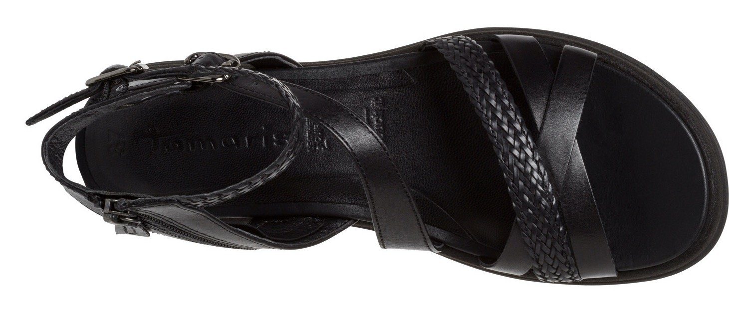 Tamaris Sandalen zomerschoen, sandaal, sleehak, met zijrits