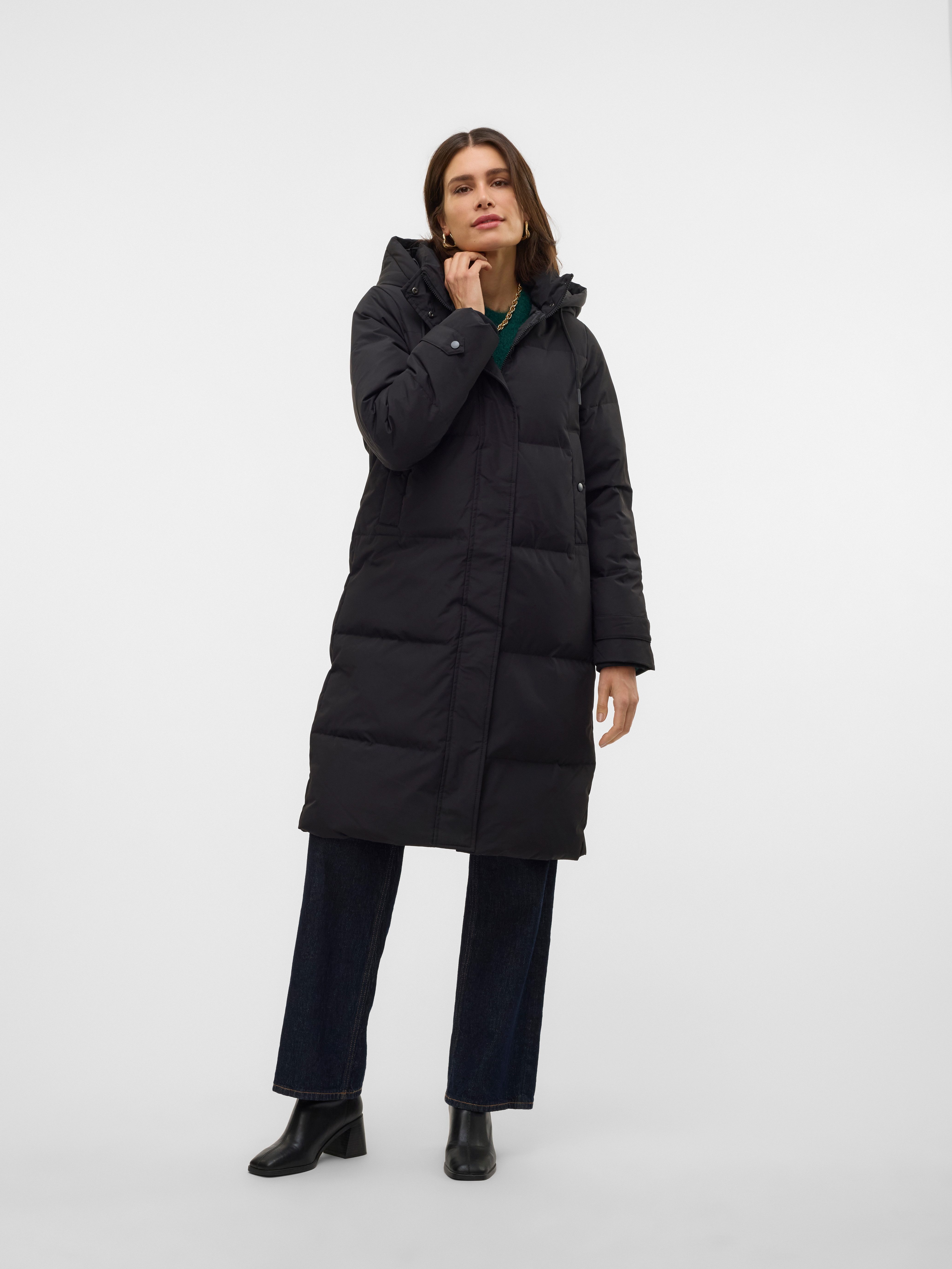Vero Moda Gewatteerde jas VMLEONIEANNE LONG DOWN COAT GA NOOS