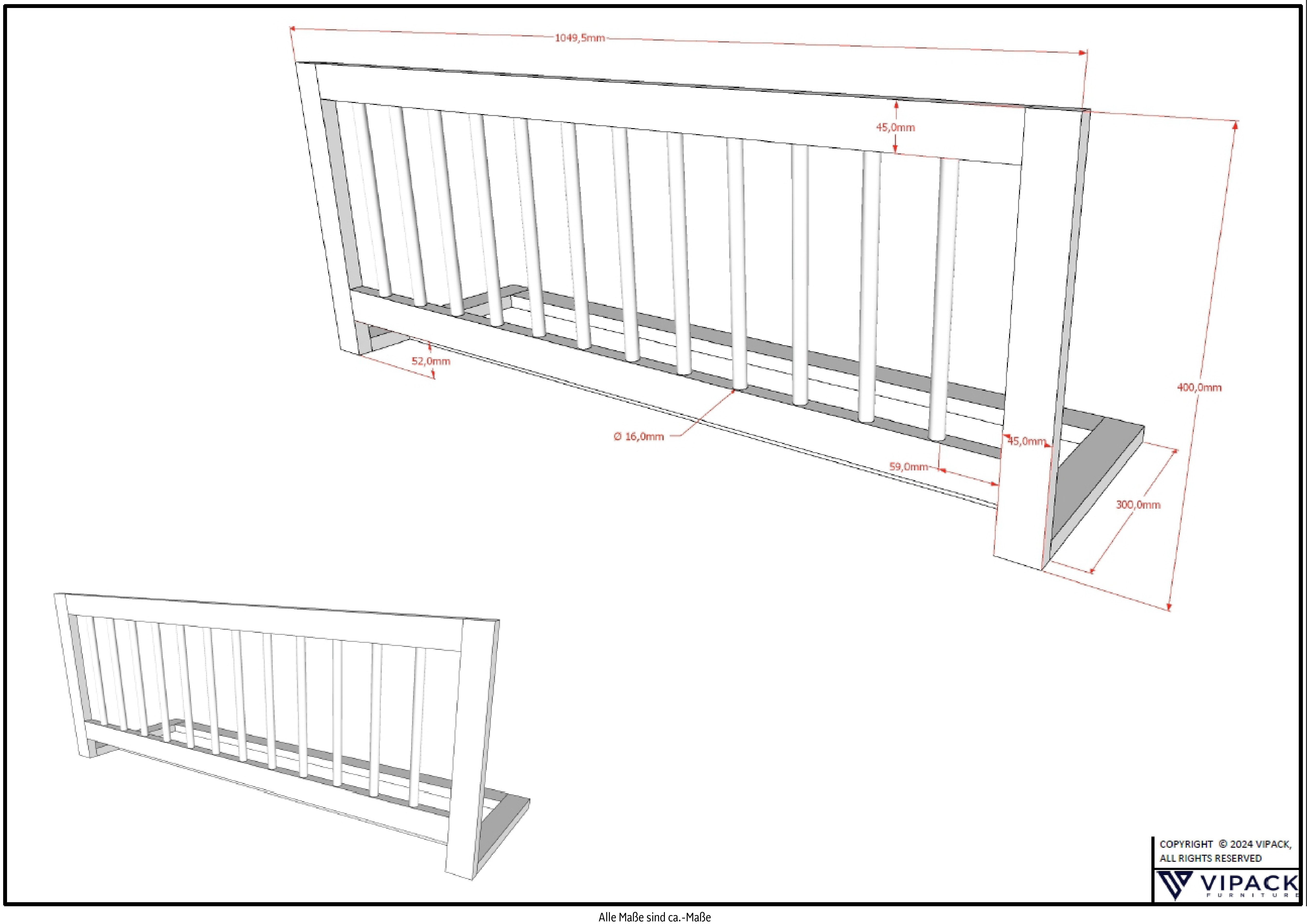 Home affaire Slaapbank Forrest 90/200 van massief eikenhout, geoliede oppervlakte, stevig gebouwd