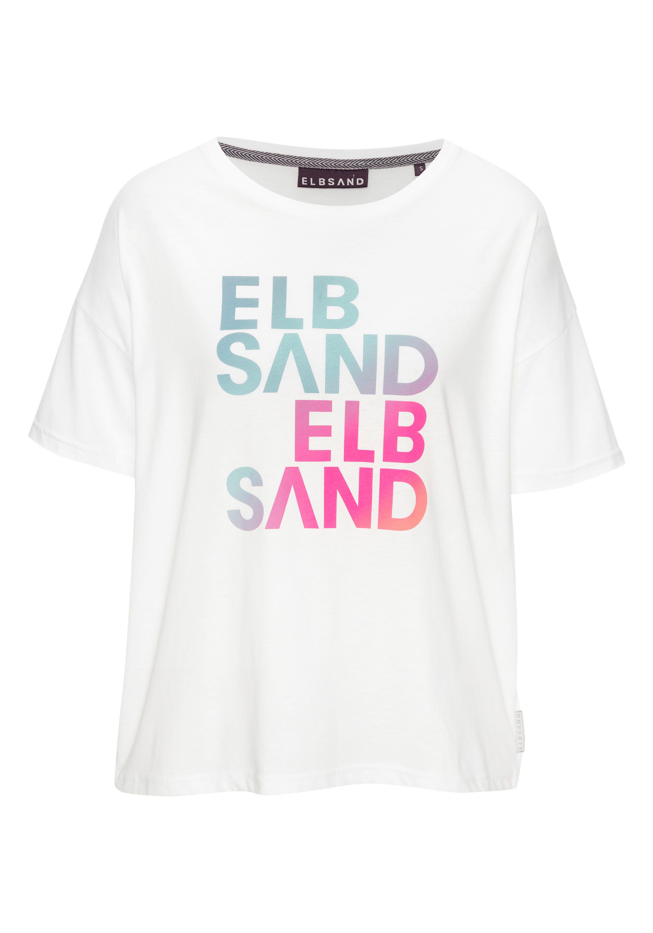 Elbsand T-shirt met logoprint