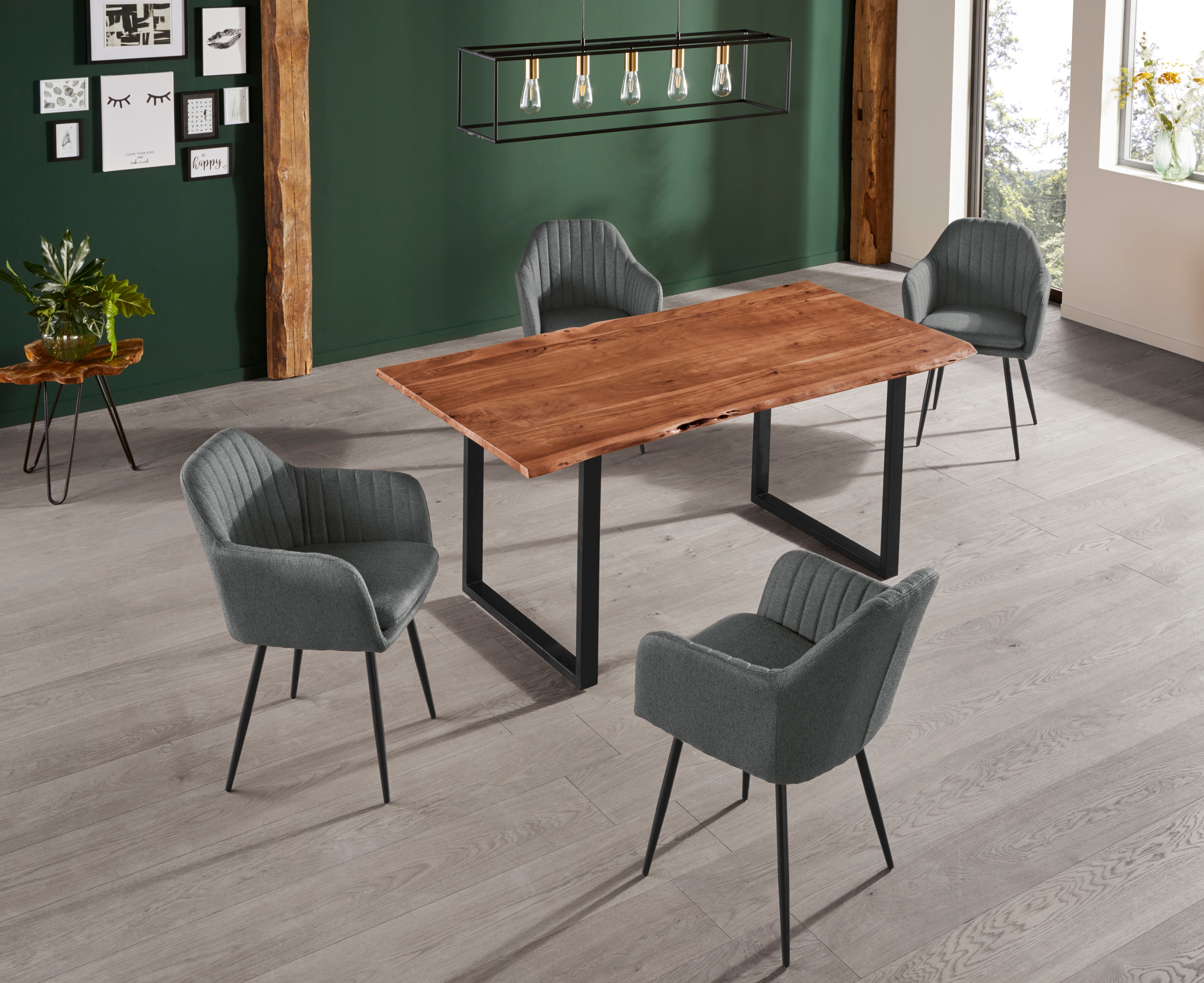 HELA Stoel met armleuningen Carla comfortabele fauteuil, kuipstoel (set)