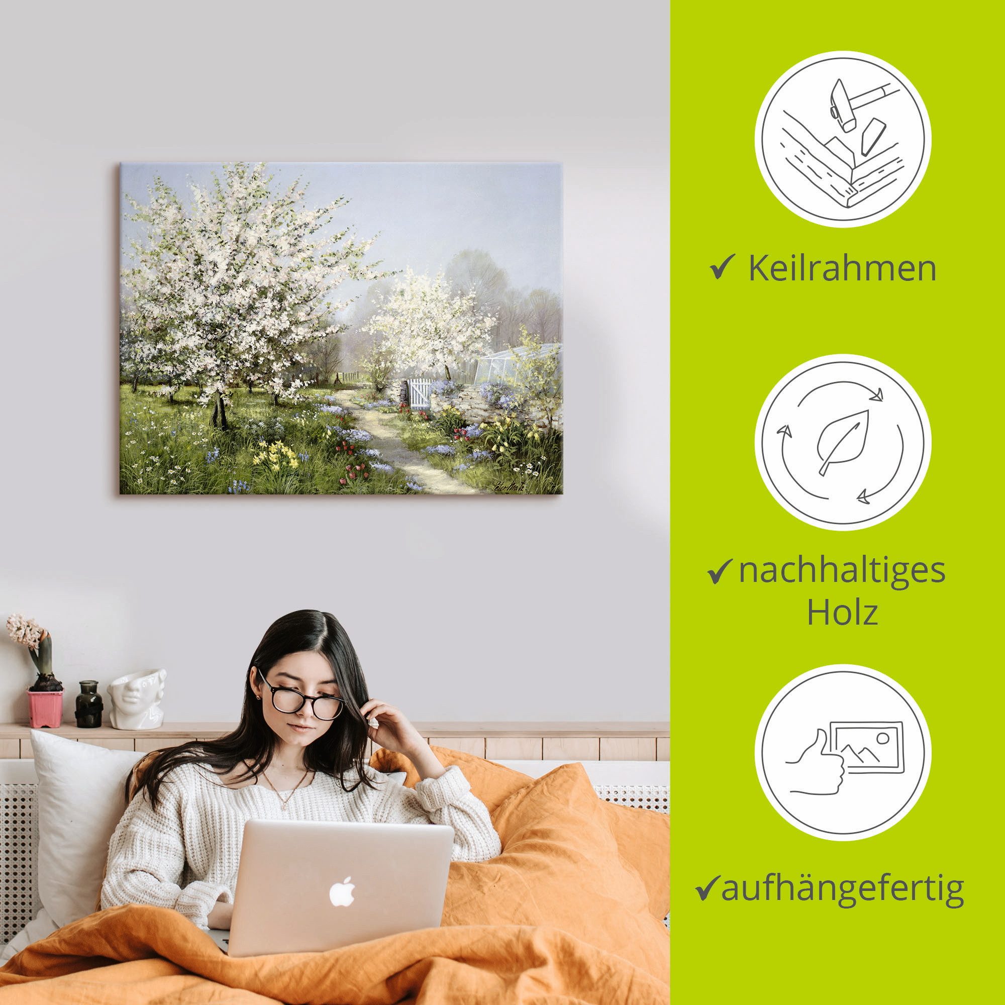 Artland Artprint Lentebloeiers als artprint op linnen, poster, muursticker in verschillende maten