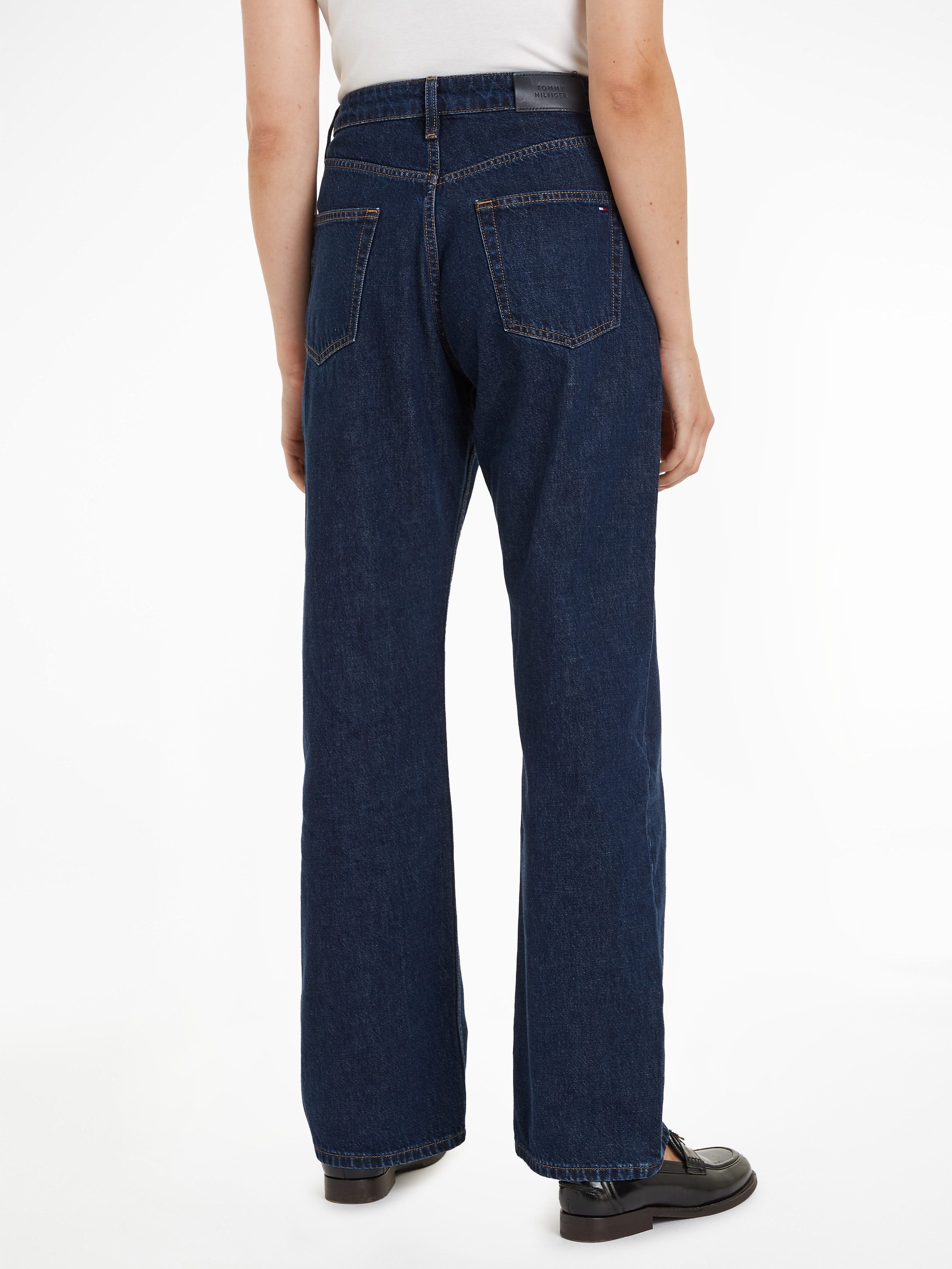 Tommy Hilfiger Loose fit jeans LOOSE STRAIGHT RW CLER met tommy hilfiger logo-badge