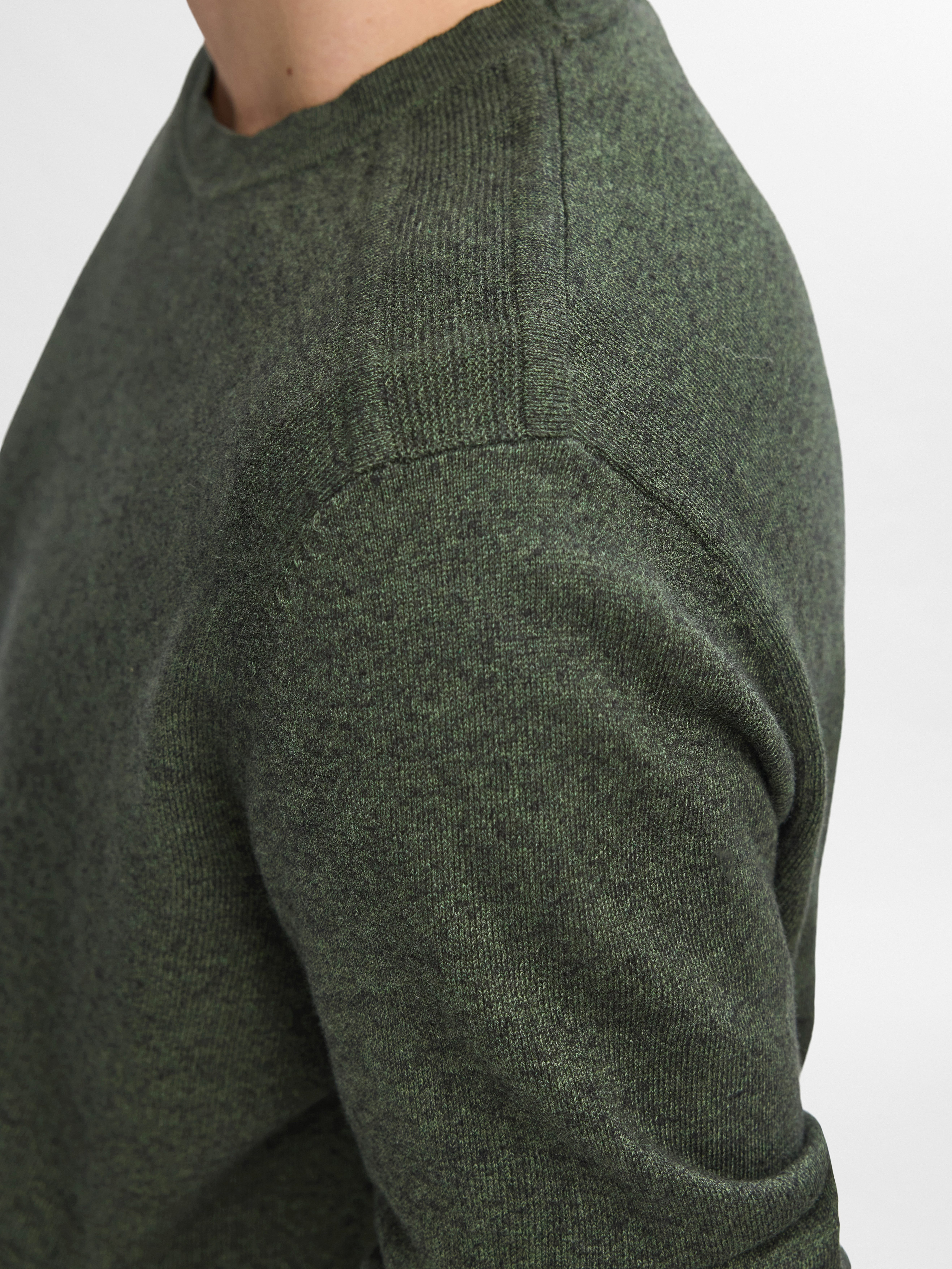 SELECTED HOMME Gebreide trui SLHBERG CREW NECK NOOS