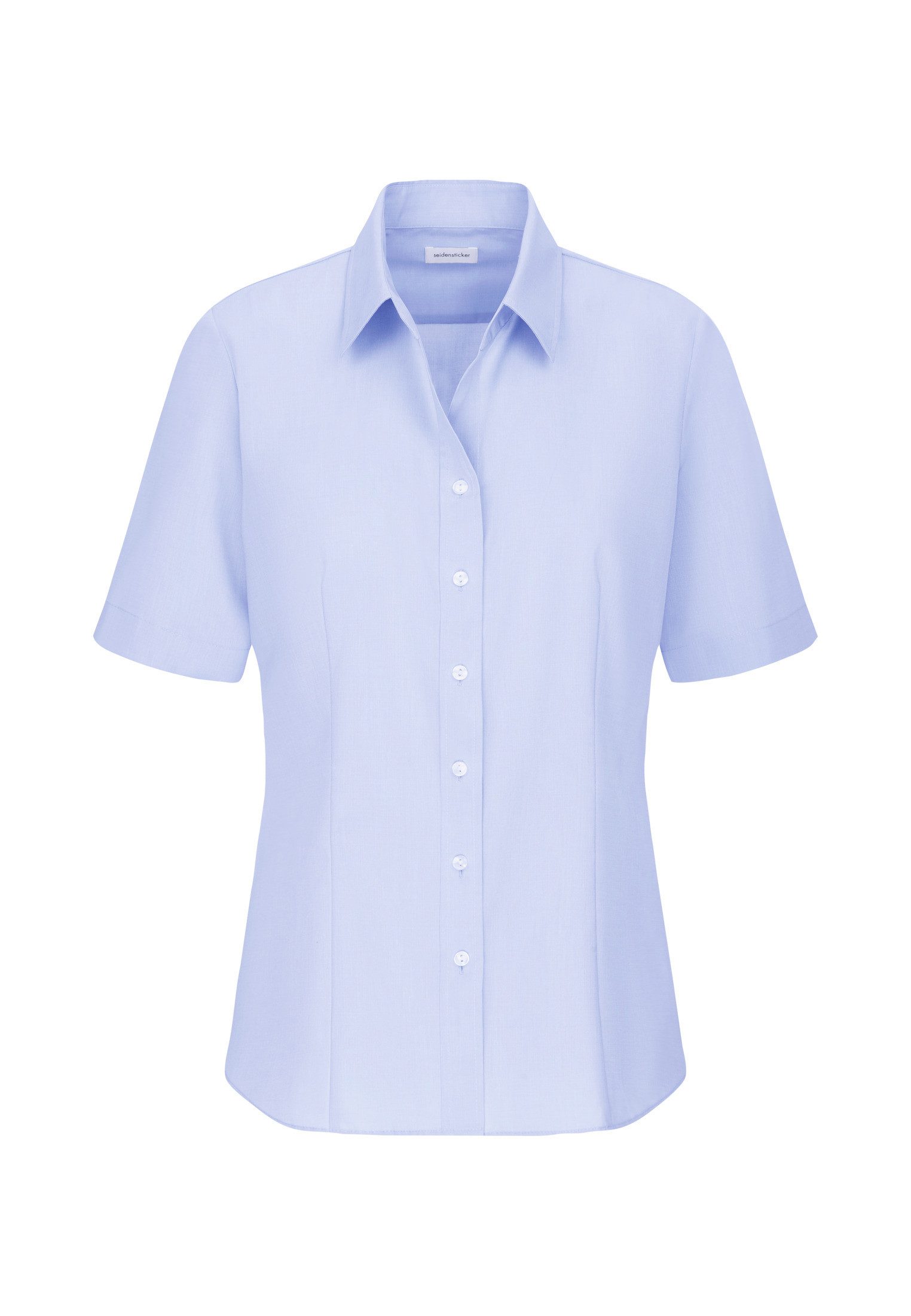 seidensticker Overhemdblouse Zwarte roos 1/2 kraag uni