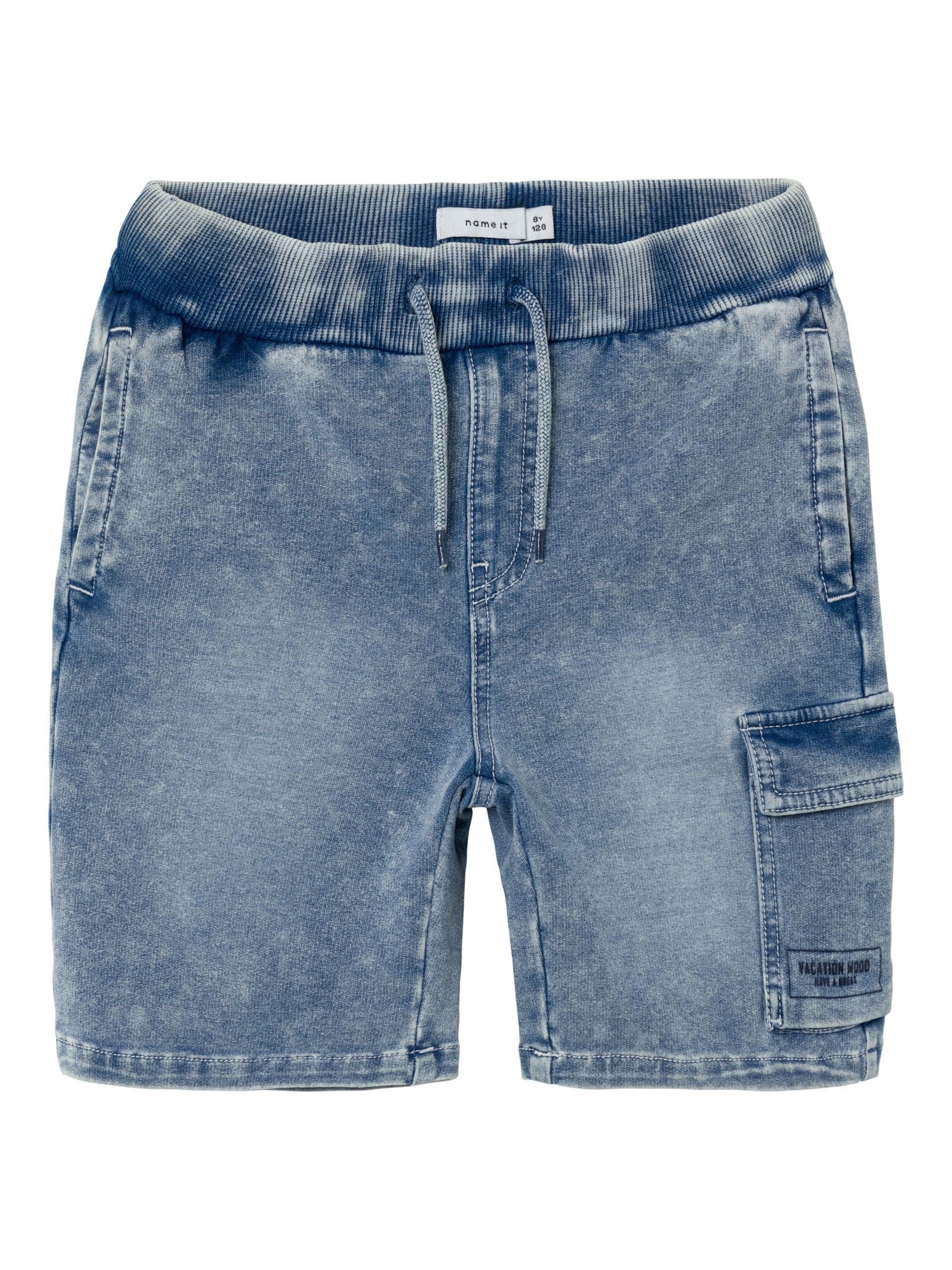 Name it KIDS denim short NKMRYAN light blue denim Korte broek Blauw Jog denim 152