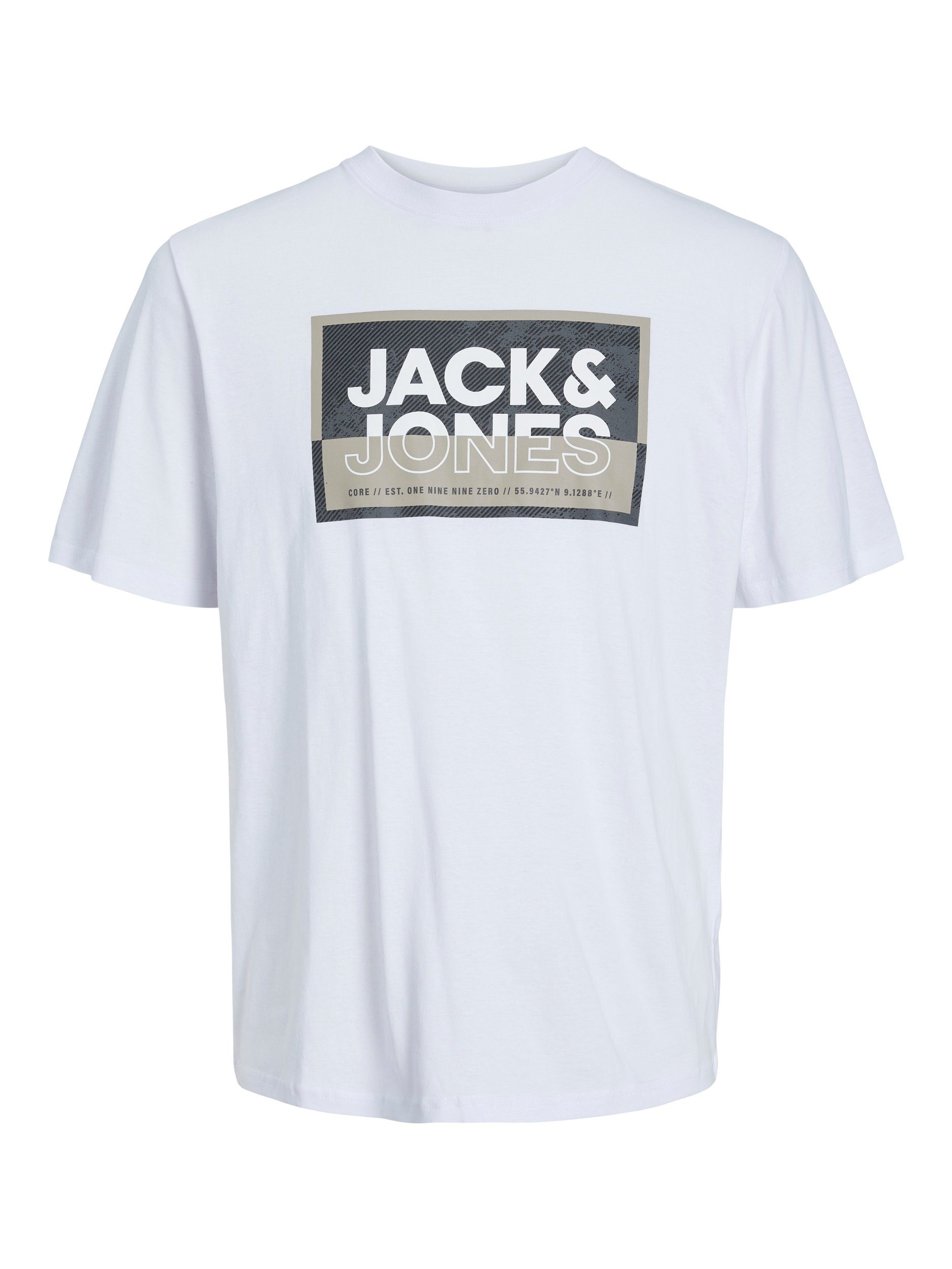 Jack & Jones Shirt met korte mouwen JCOLOGAN TEE SS CREW NECK SS24 LN