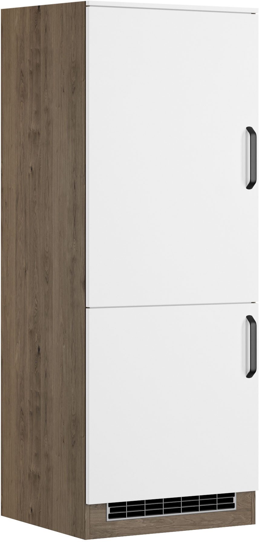 wiho Küchen Koelkastombouw Elba Breedte 60 cm, hoogte 165 cm ombouwkasten wit