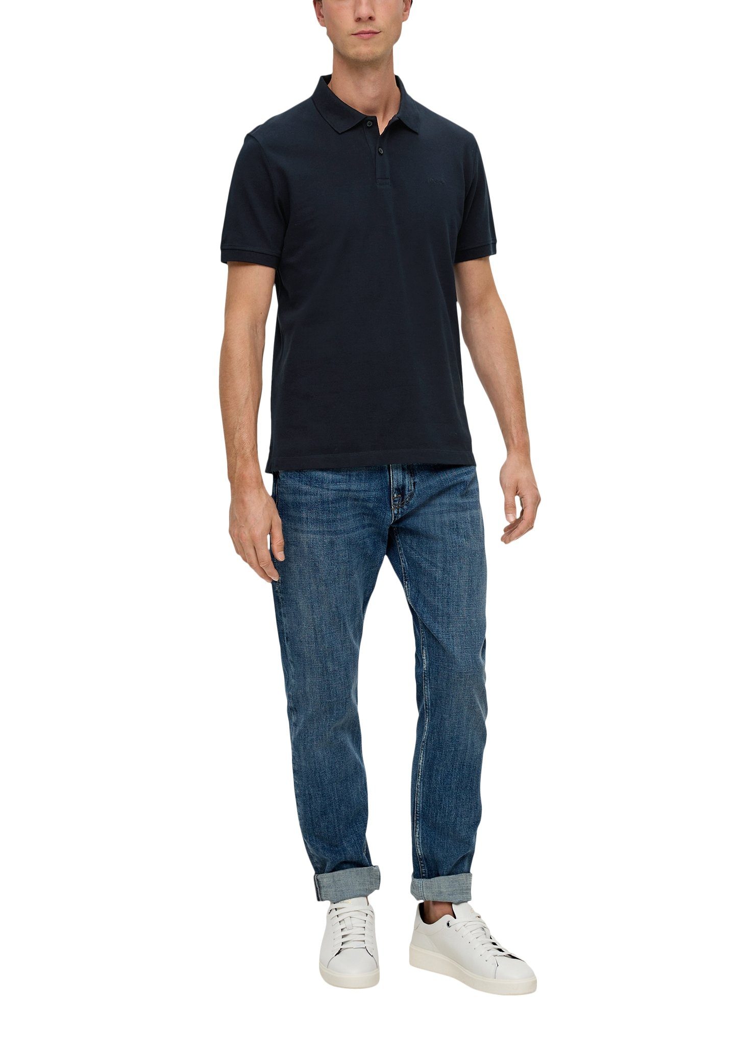 s.Oliver Poloshirt met geborduurd logo