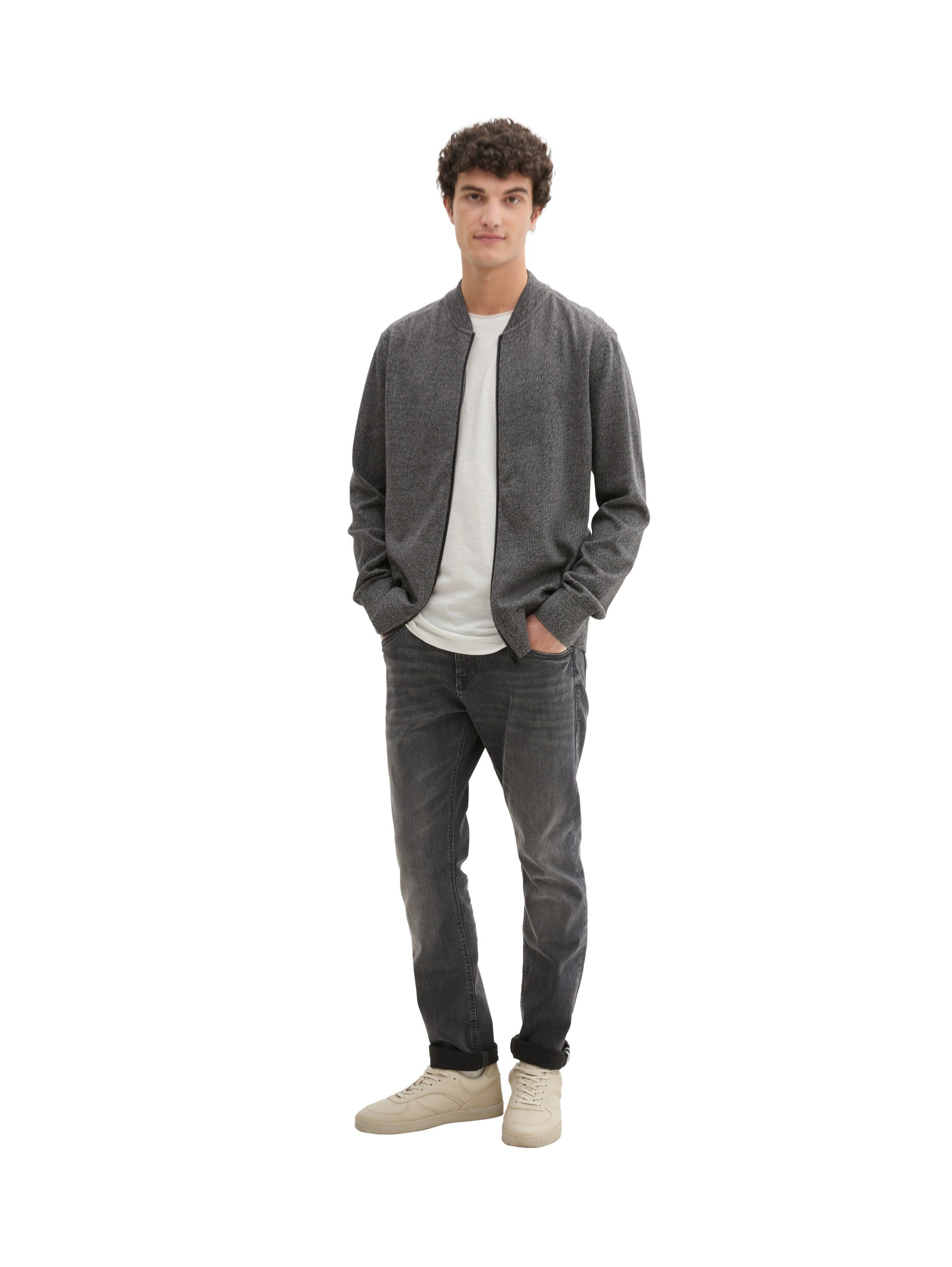 Tom Tailor Denim Vest met een ritssluiting