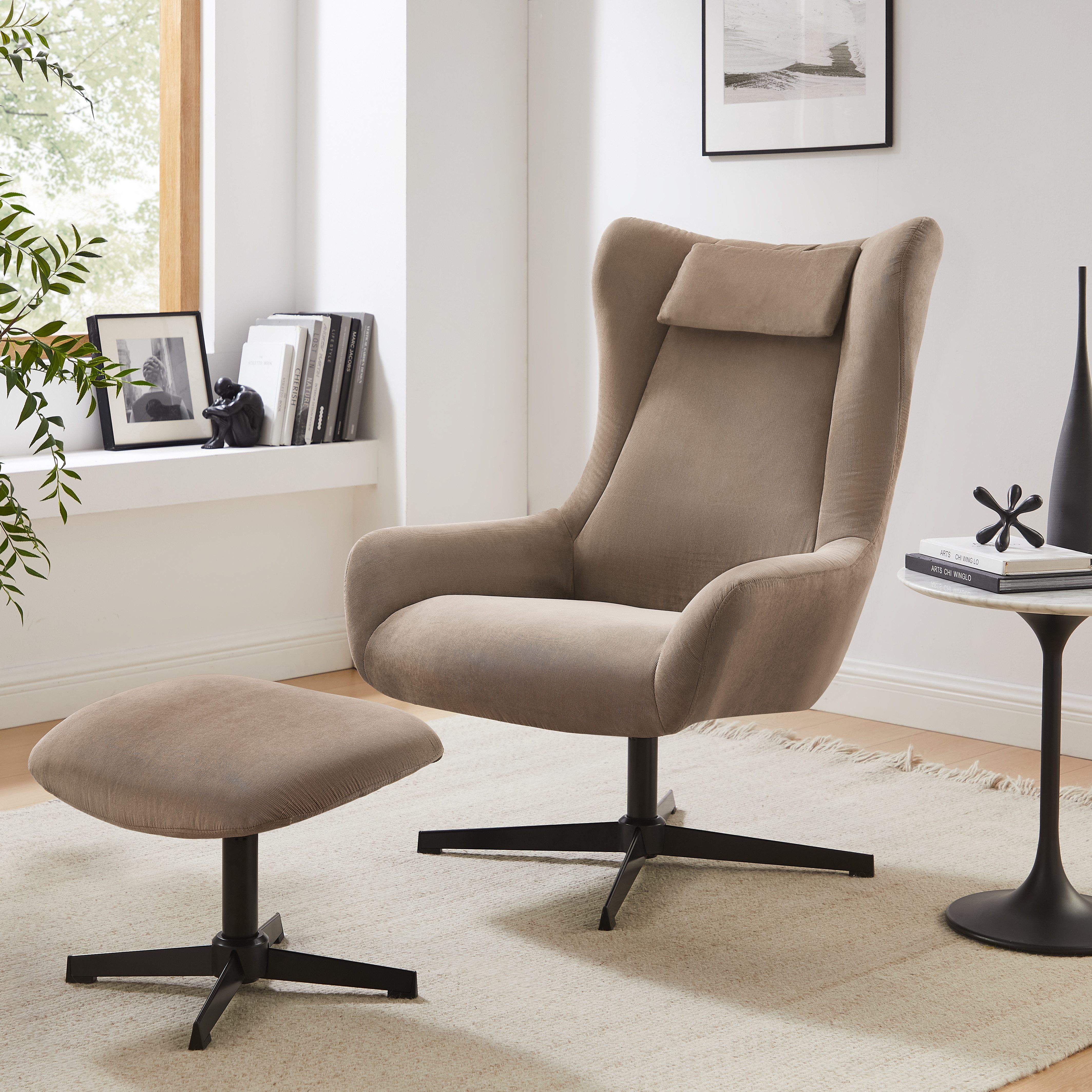 SalesFever Fauteuil met draaifunctie (set, 2 stuks)