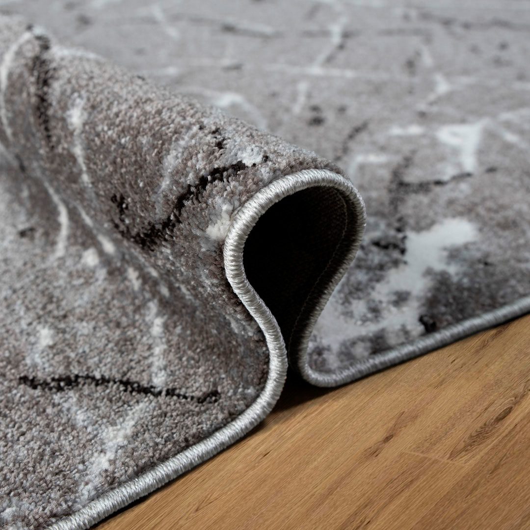 my home Vloerkleed Tjara Marmer-ontwerp, met bijzonder zachte pool, kortpolig, dichte kwaliteit