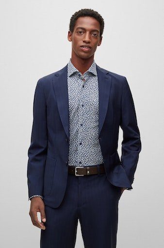 Boss Leren riem Ther-Flag-E_Sz35 met stijlvolle merkdetaillering