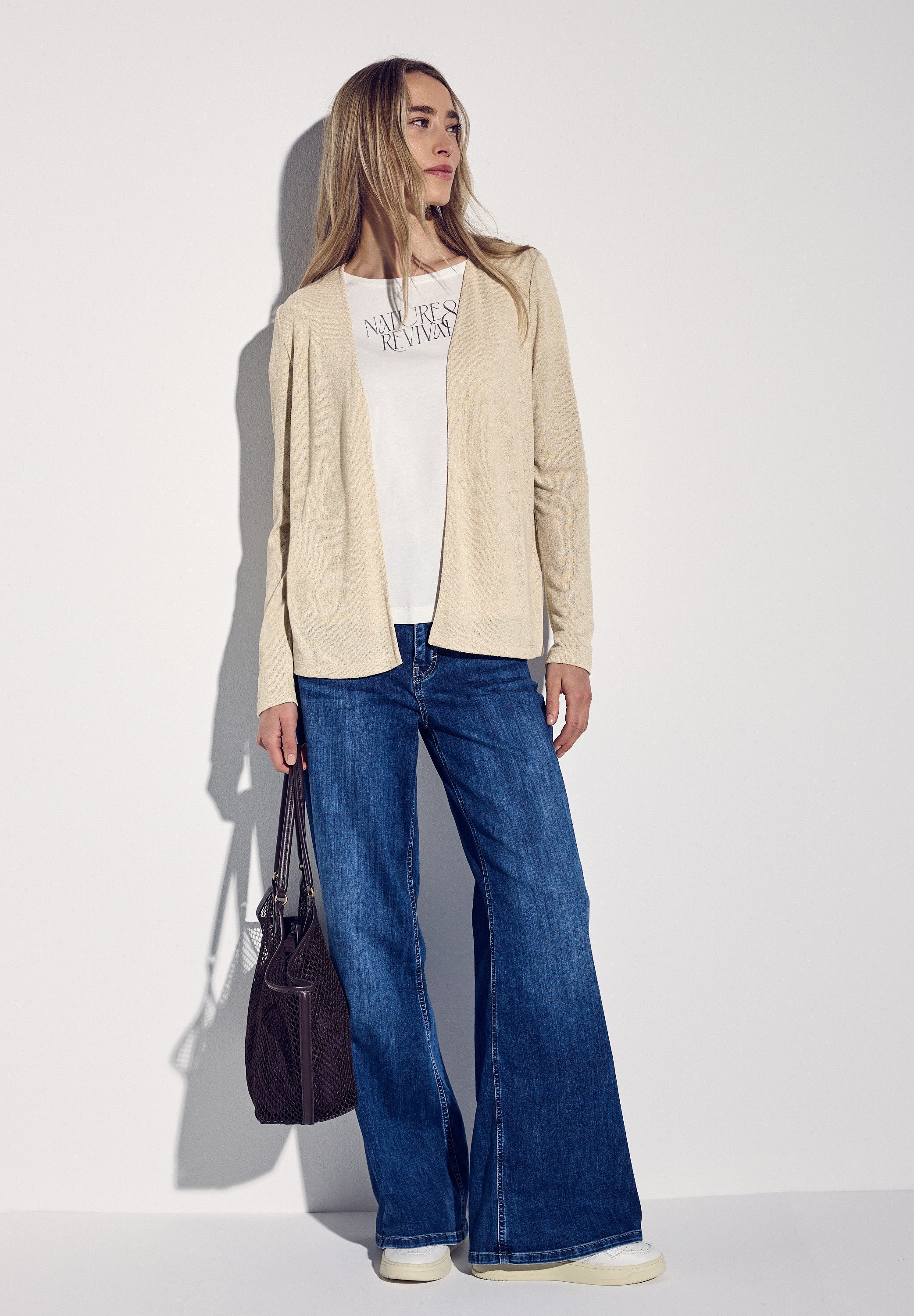 STREET ONE Shirtjasje Nette in brei-look