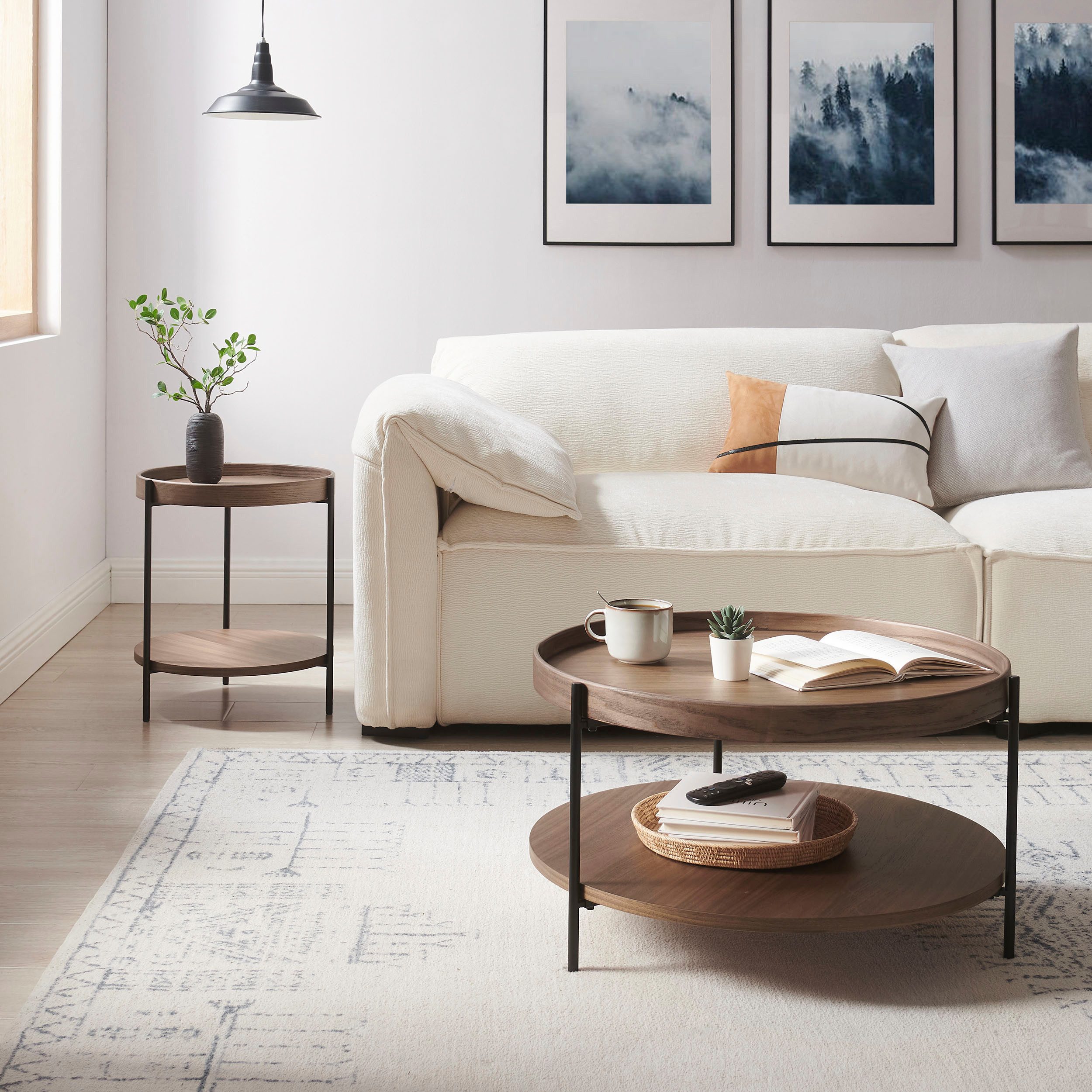 SalesFever Salontafel met elk 2 opbergruimtes (set, 2 stuks)