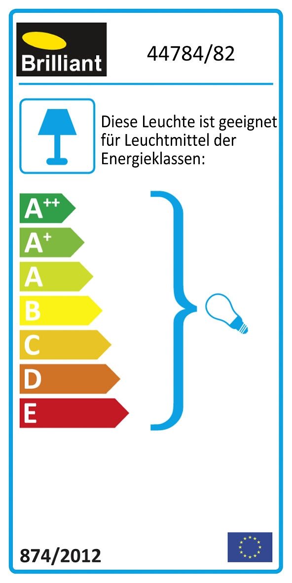 Brilliant Leuchten Sokkellamp York 40 cm hoogte, e27 max. 40 w, geschikt voor led, van roestvrij edelstaal