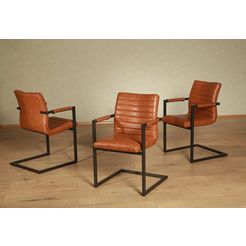 premium collection by home affaire vrijdragende stoel parcival (set) bruin