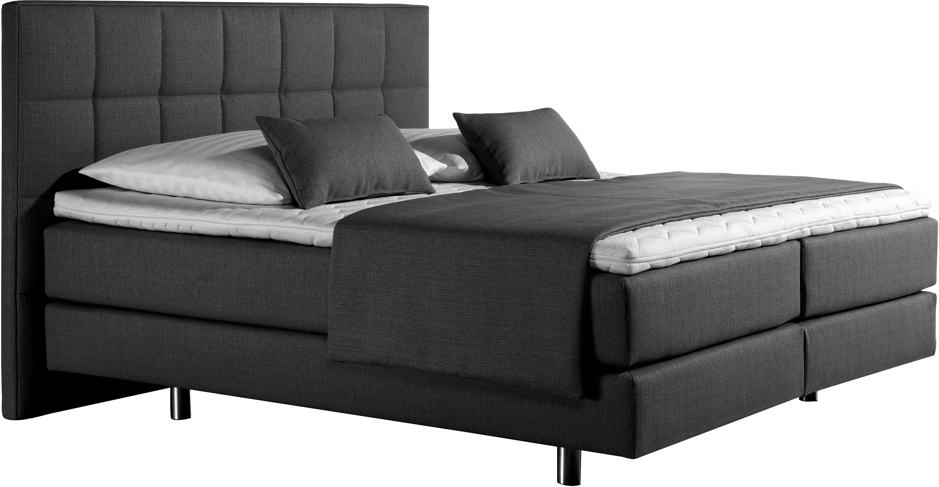 INOSIGN Boxspring Neon in 3 matrassoorten, fijne stiksels in het hoofdbord, 2 hardheden