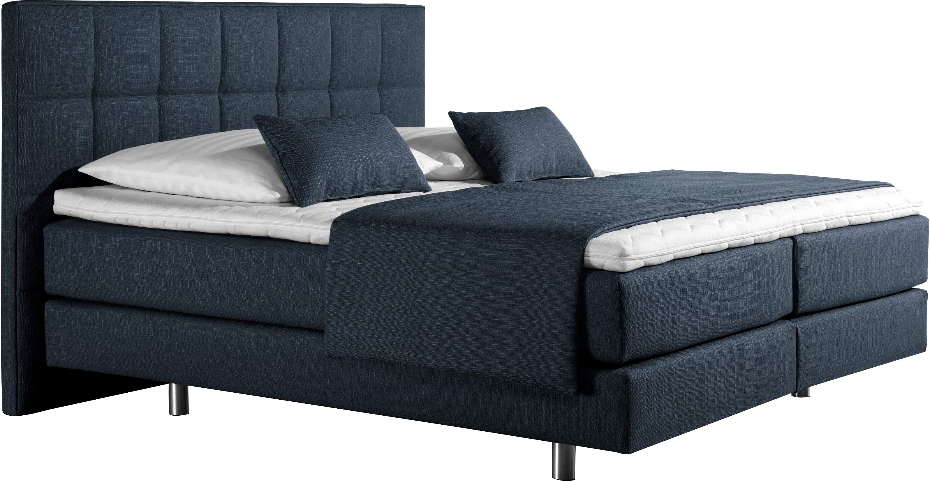 INOSIGN Boxspring Neon in 3 matrassoorten, fijne stiksels in het hoofdbord, 2 hardheden