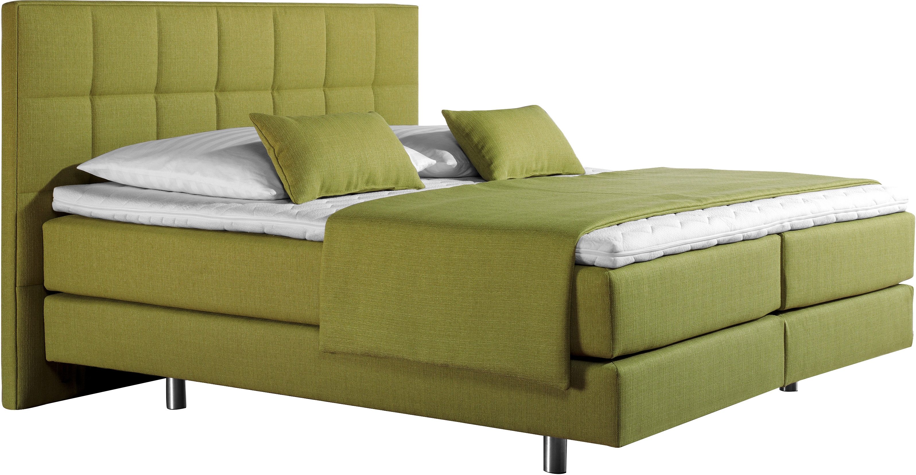 INOSIGN Boxspring Neon in 3 matrassoorten, fijne stiksels in het hoofdbord, 2 hardheden