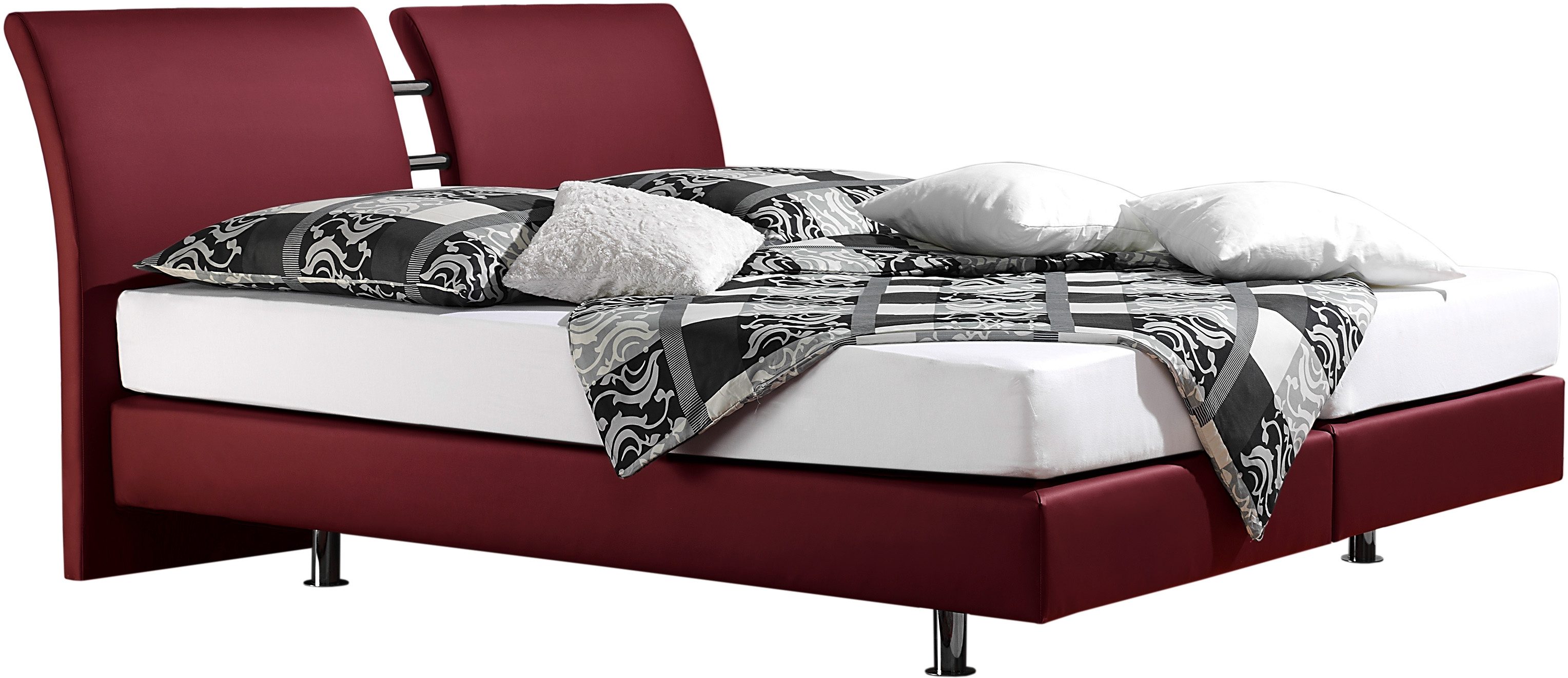 INOSIGN Boxspring Polo in 3 matrassoorten, 3 breedten en 4 kleuren