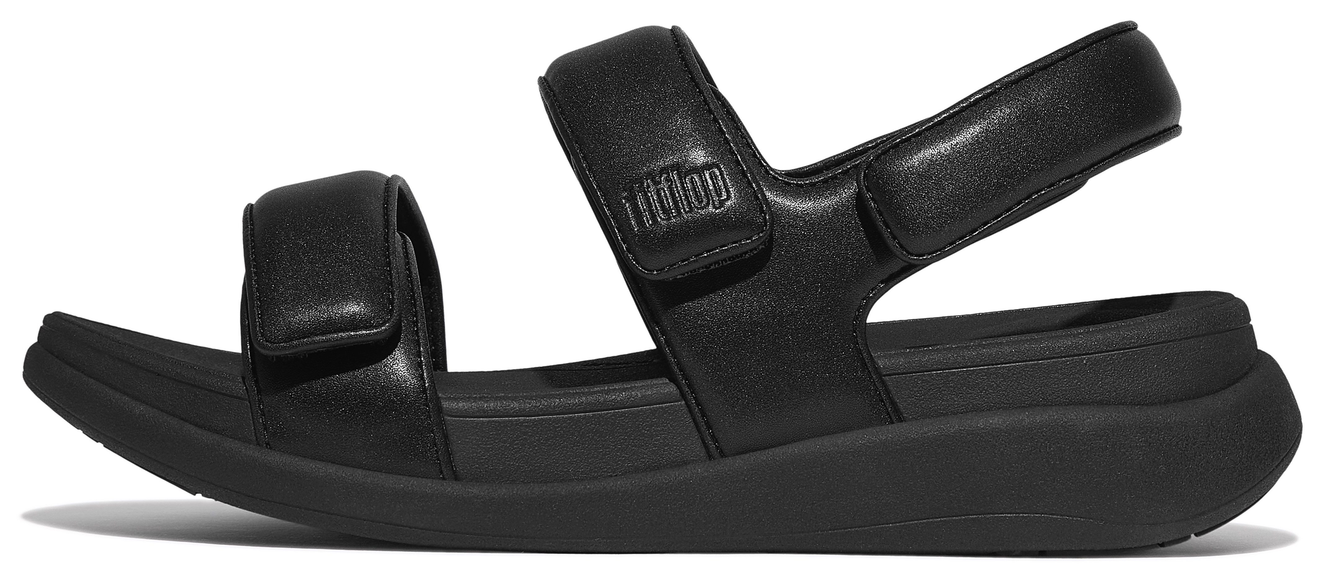 Fitflop Sandalen F-MODE GO , wig sandaal, klittenbandschoen, zomerschoen met uitstekende demping