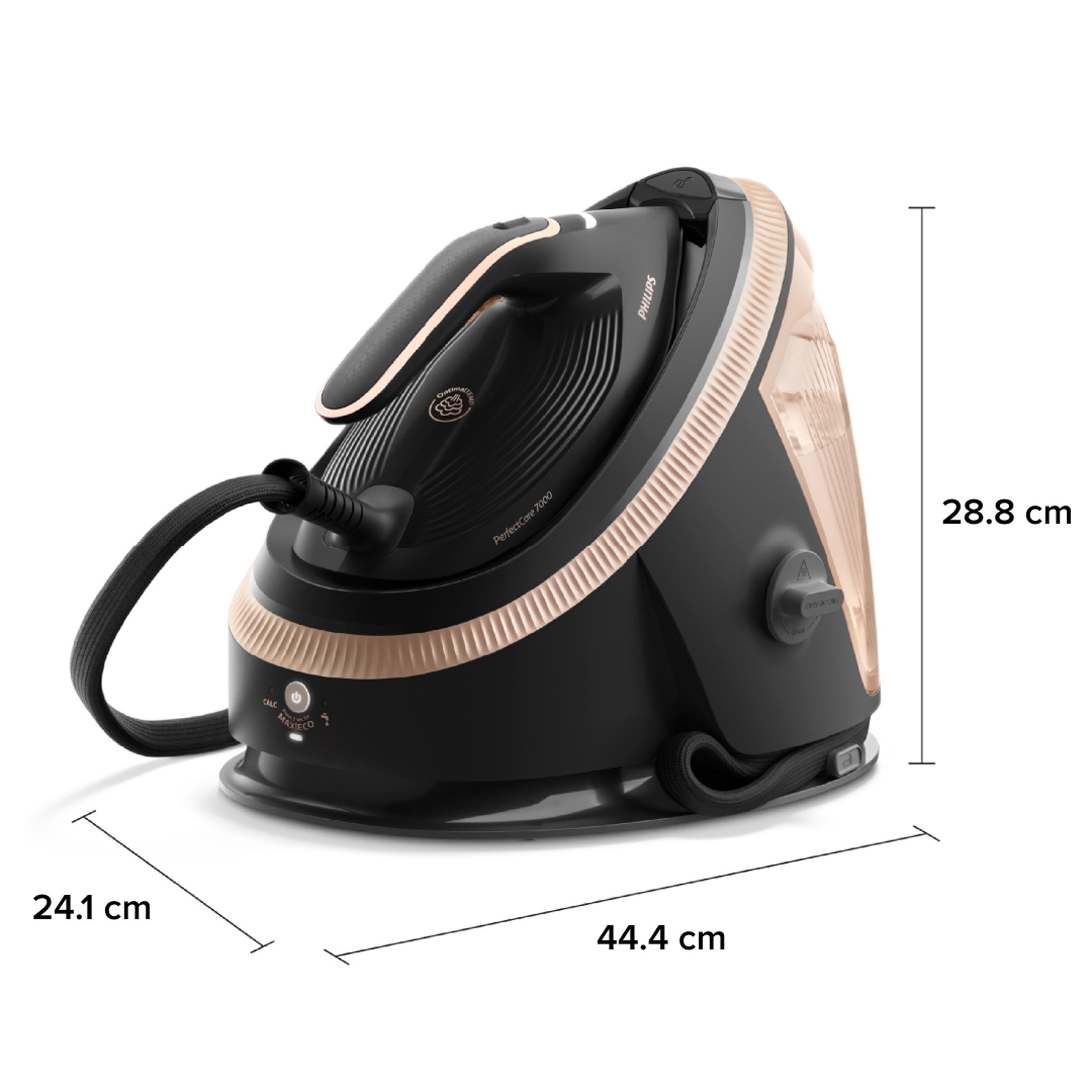 Philips Stoomstrijkstation PerfectCare 7000 Series PSG7300/80, Schwarz/Gold