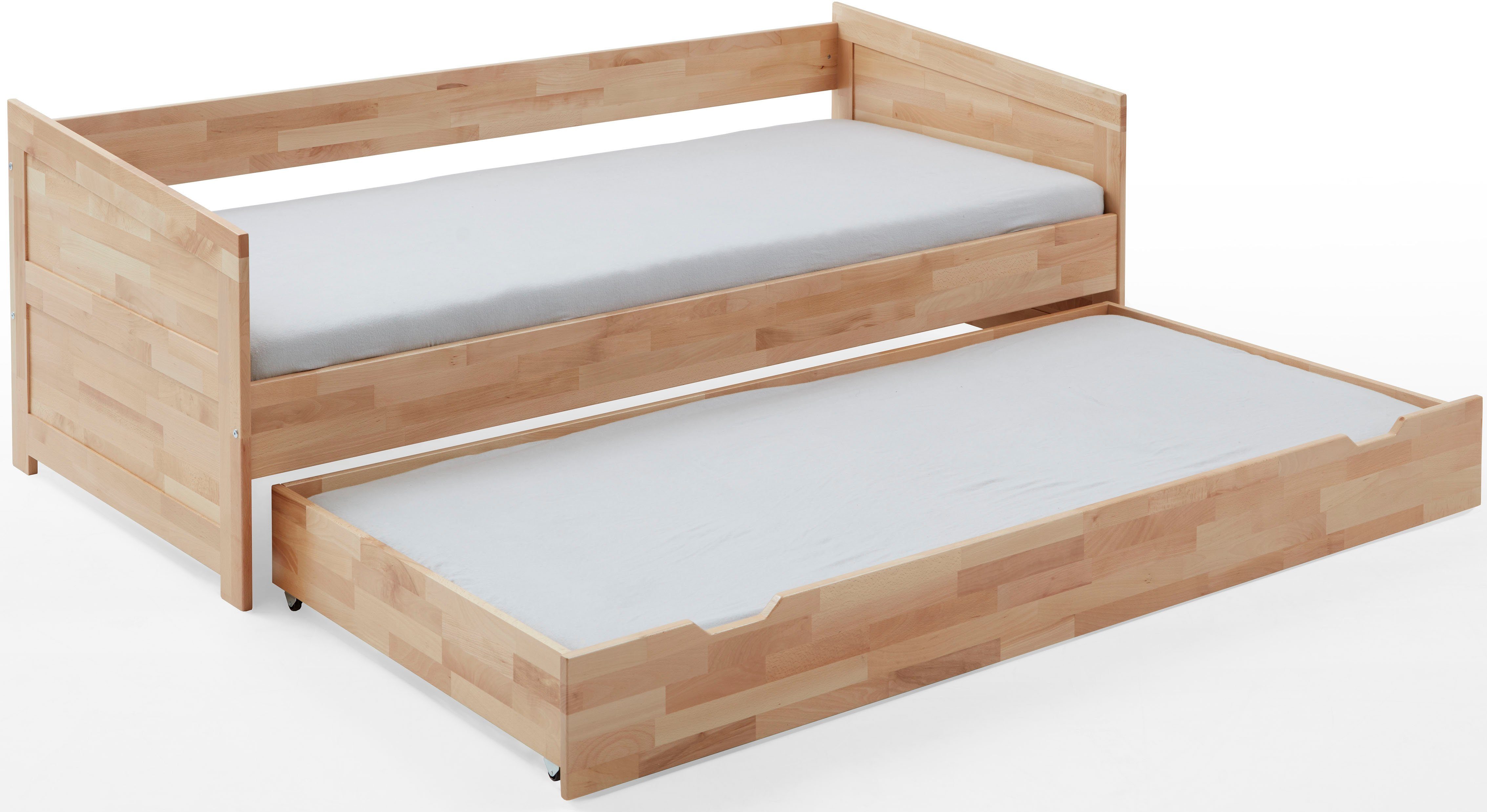 Relita Functioneel ledikant Nina Functioneel ledikant met onderbedlade, massief beuken gelakt