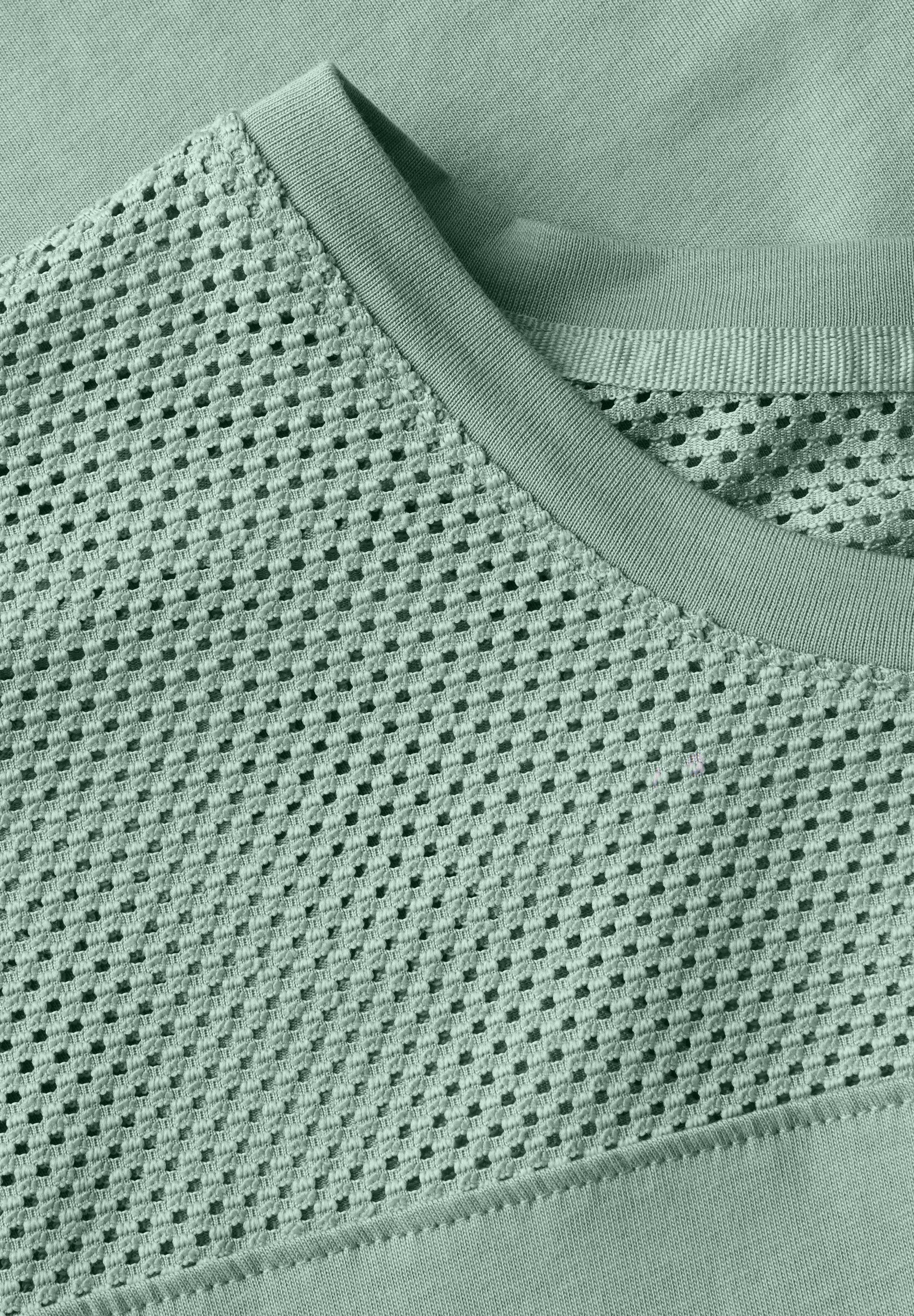 Cecil T-shirt met meshdetail