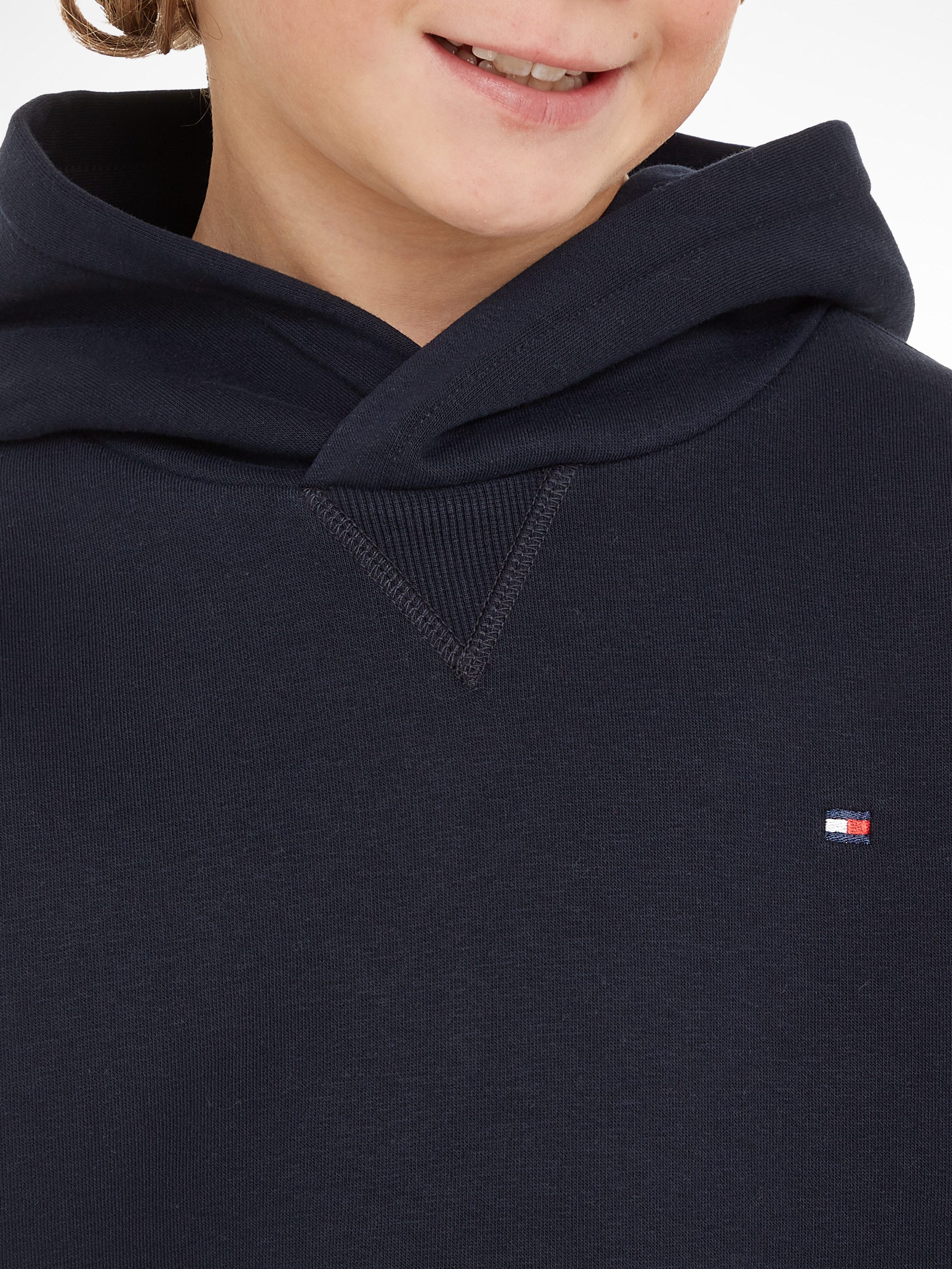 Tommy Hilfiger Hoodie U TIMELESS FLEECE HOODIE Kinderen tot 16 jaar met logostiksel