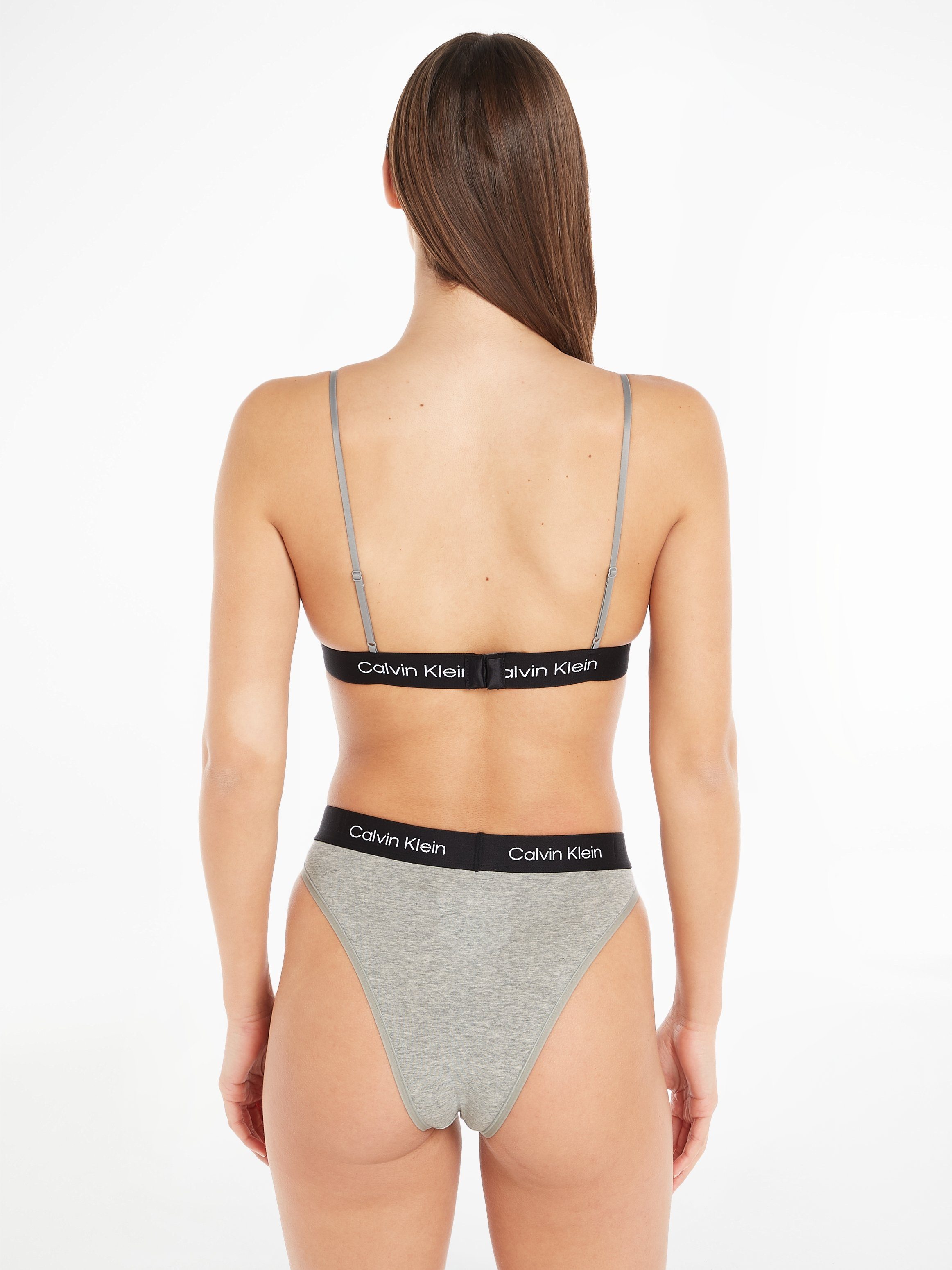 Calvin Klein Bralette-bh UNLINED TRIANGLE met klassieke tailleband met ck logo