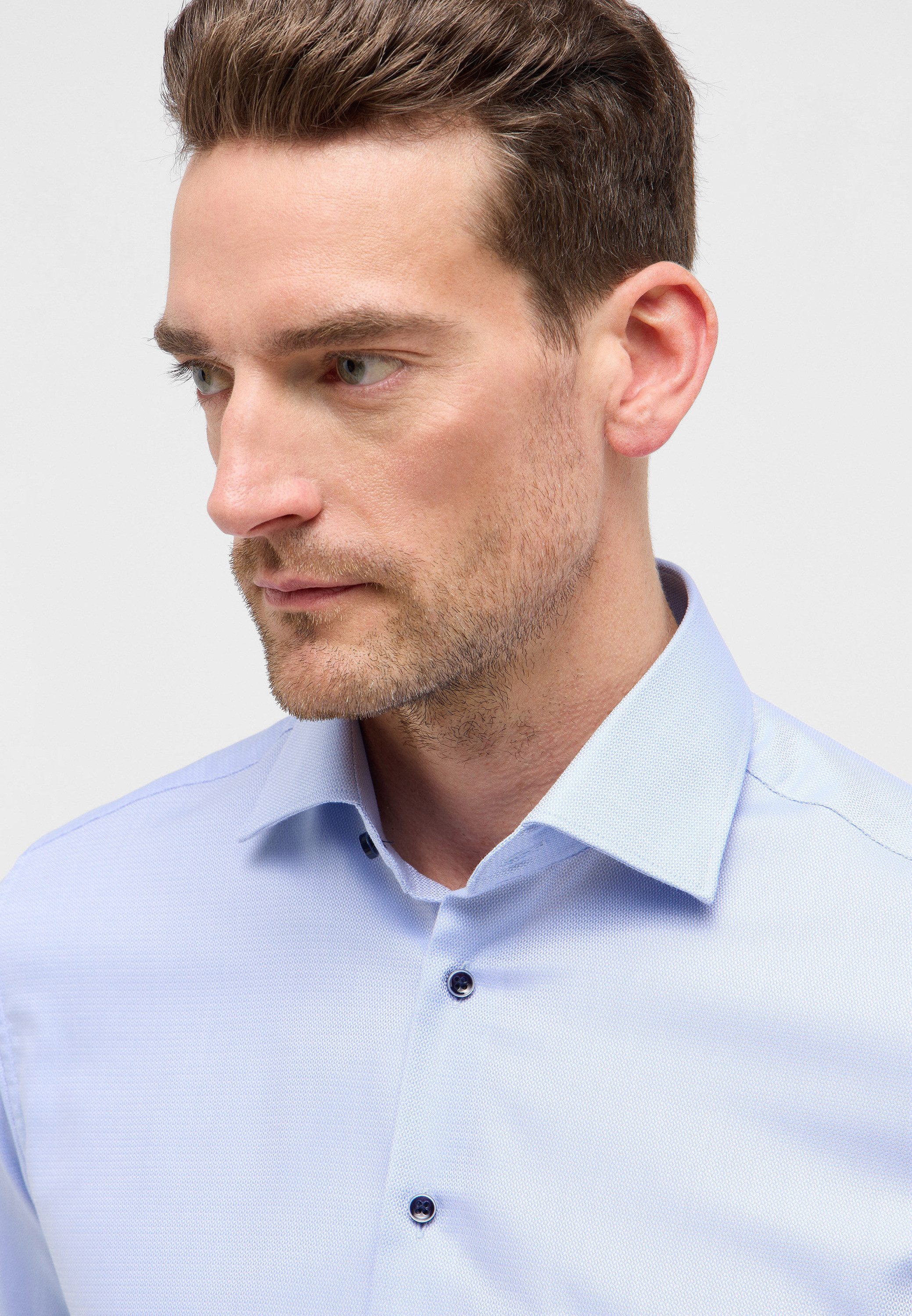 Eterna Overhemd met lange mouwen MODERN FIT NON IRON (strijkvrij)