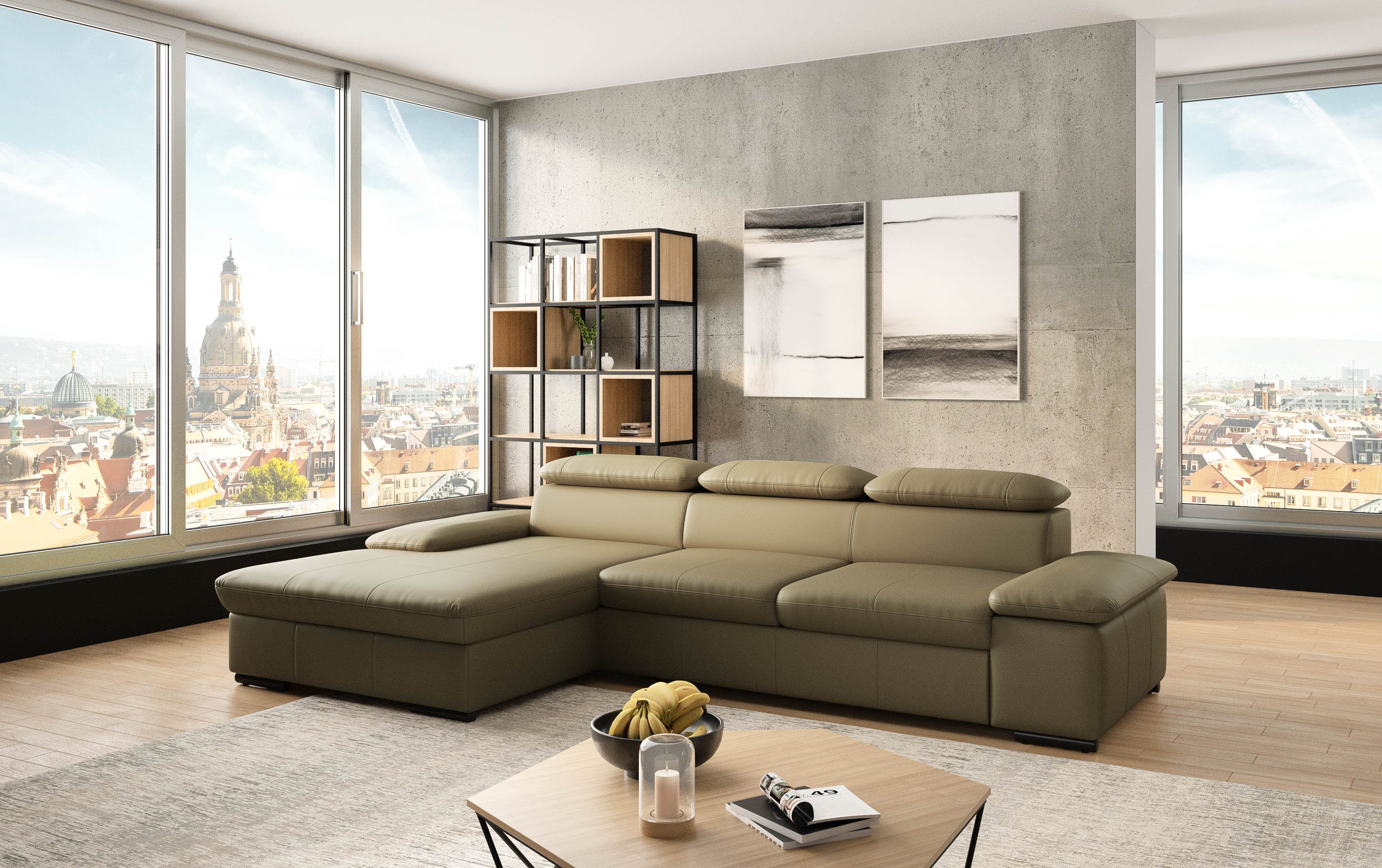 sit&more Hoekbank Alcudia L-vorm optioneel met slaapfunctie