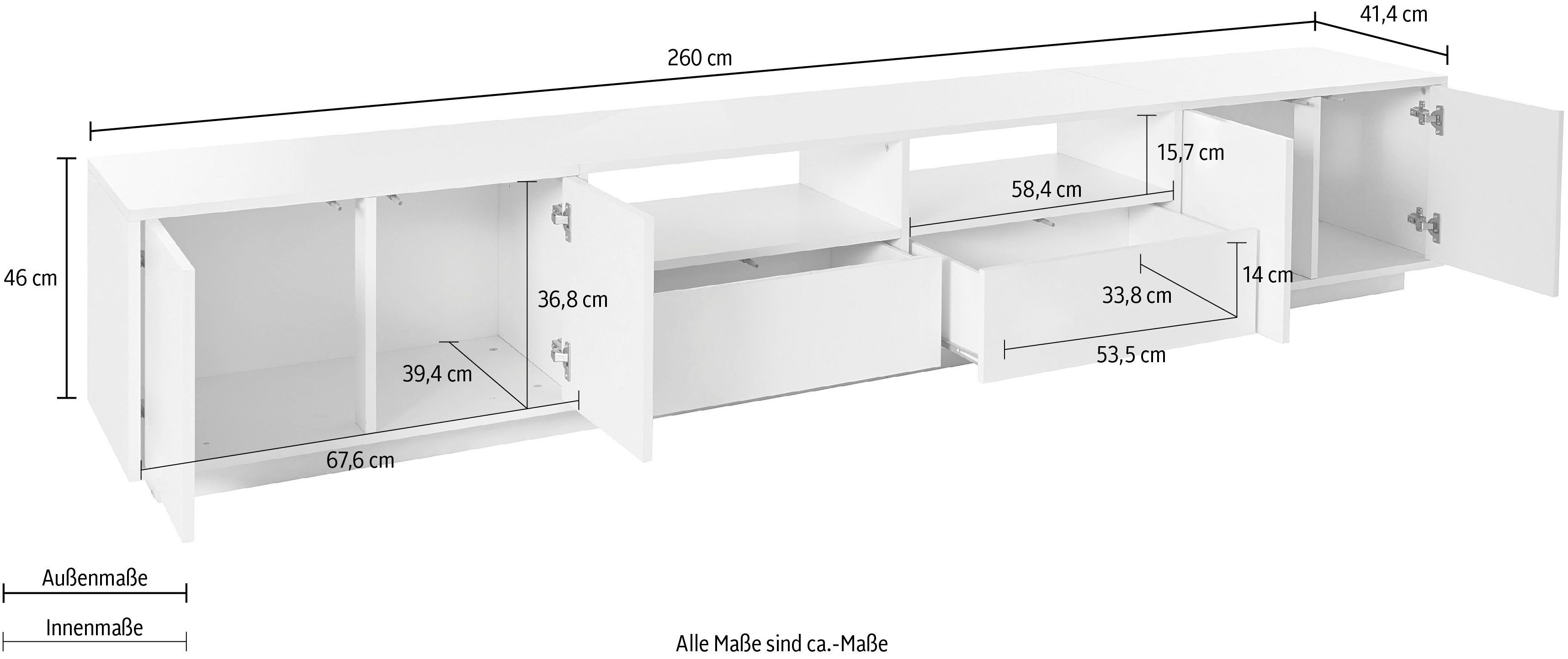 INOSIGN Tv-meubel Bloom TV-meubel, TV-kast