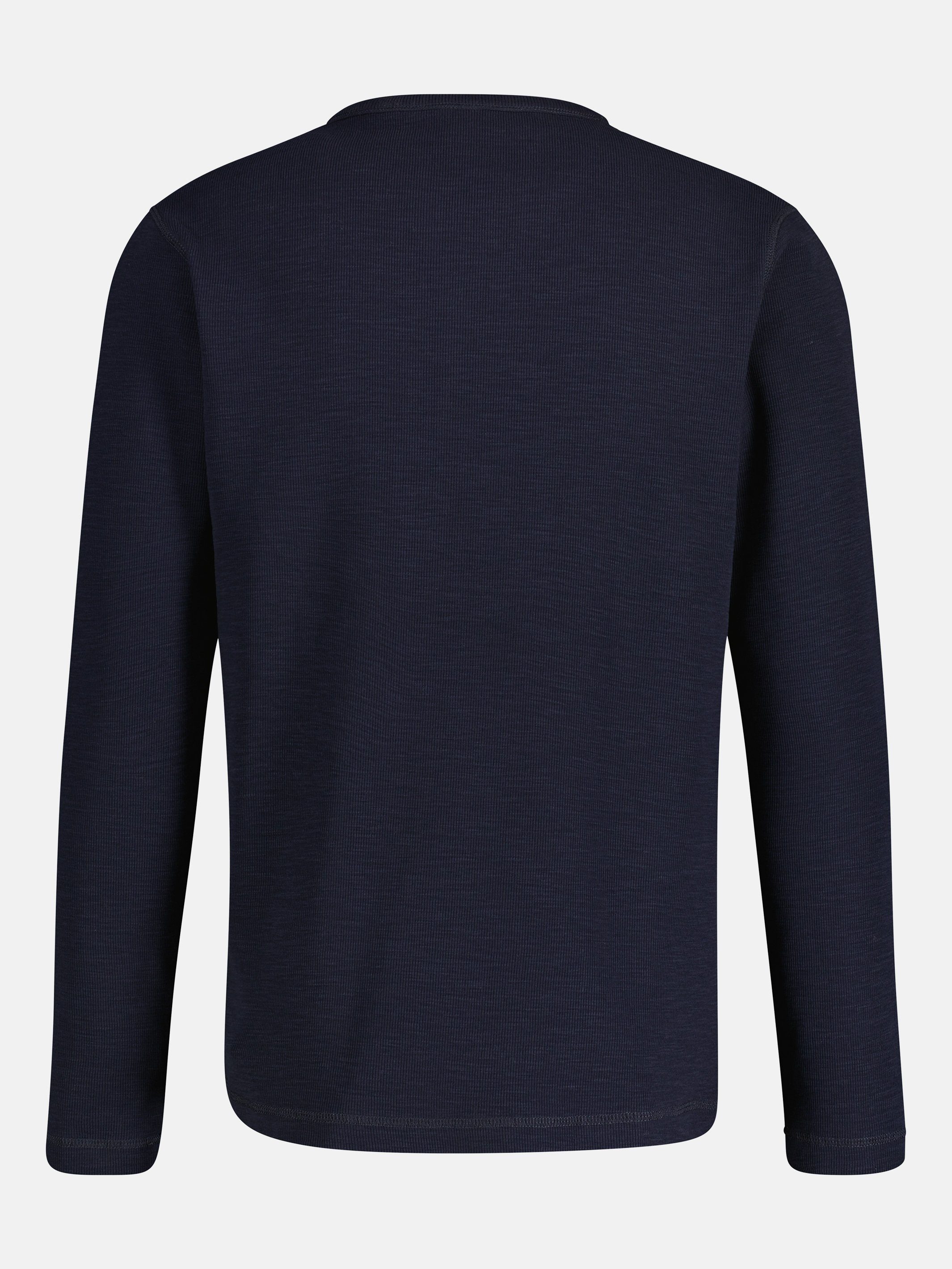 Lerros Sweatshirt LERROS lange mouw serafino met logostiksel