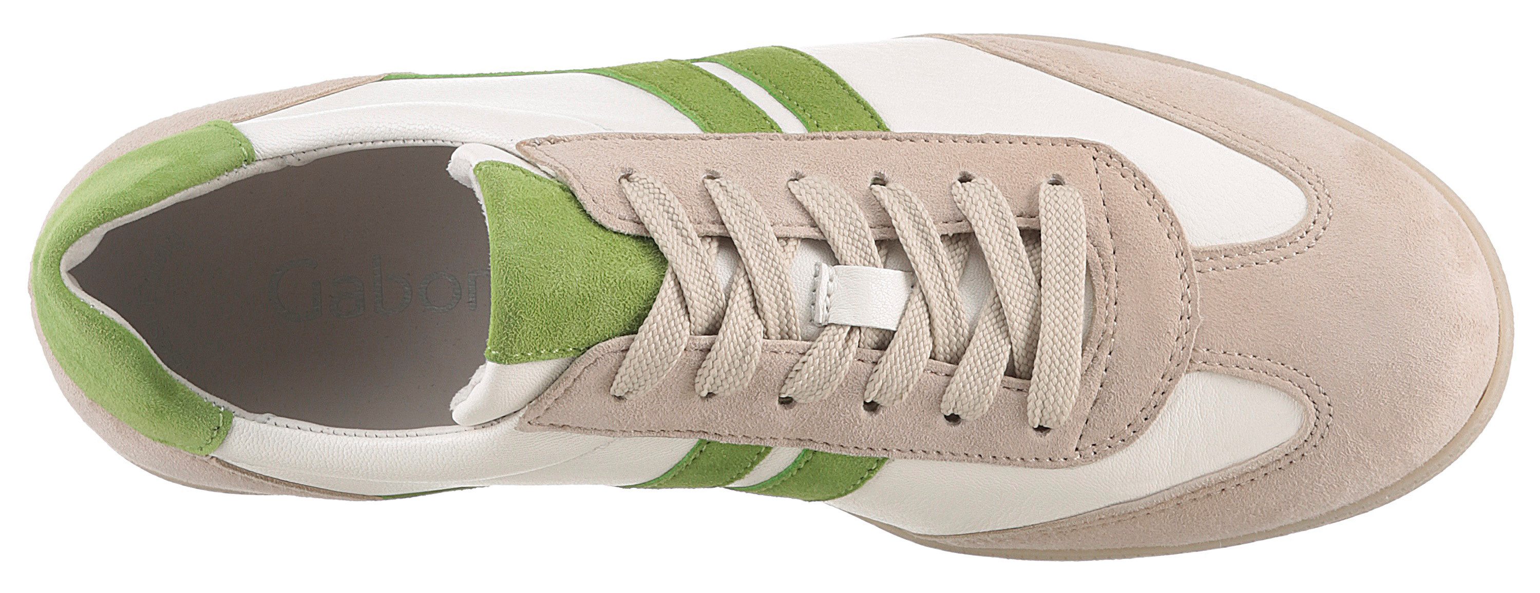 Gabor Plateausneakers , vrijetijdsschoen, halfschoen, veterschoen met gepolsterde schacht