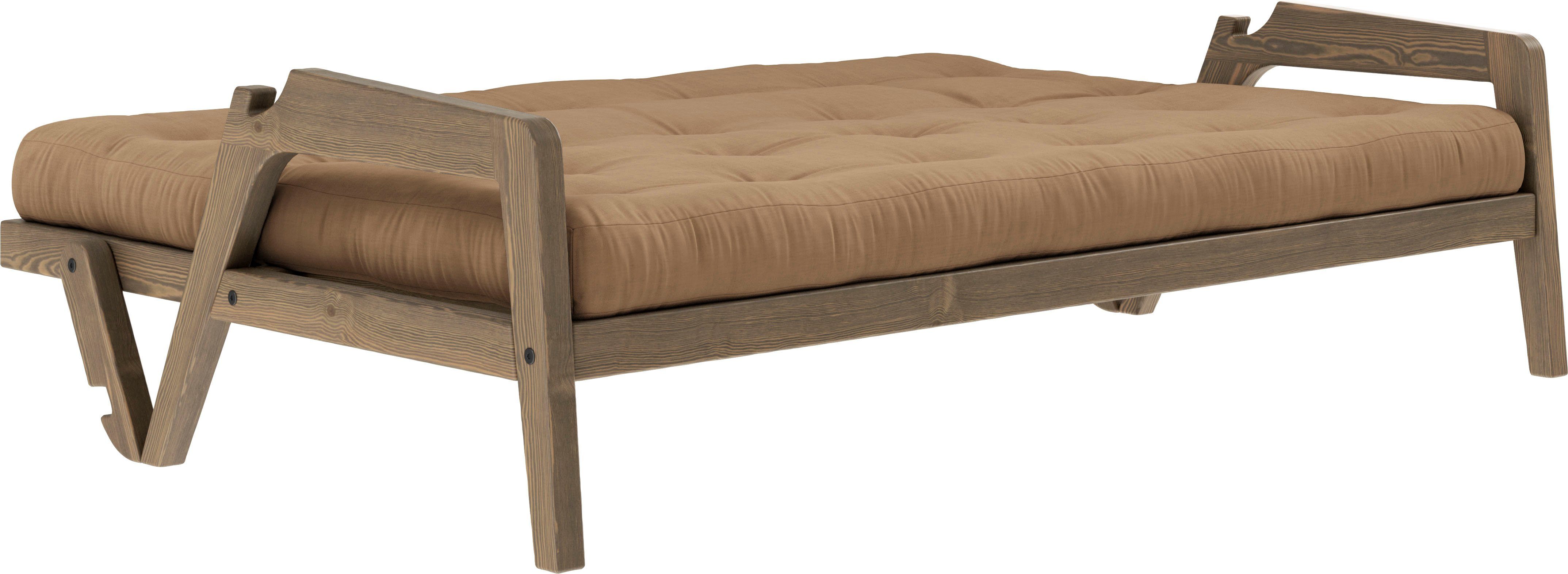 Karup Slaapbank Graf Met houtstructuur, incl. futonmatras, ligoppervlak 130x190 cm