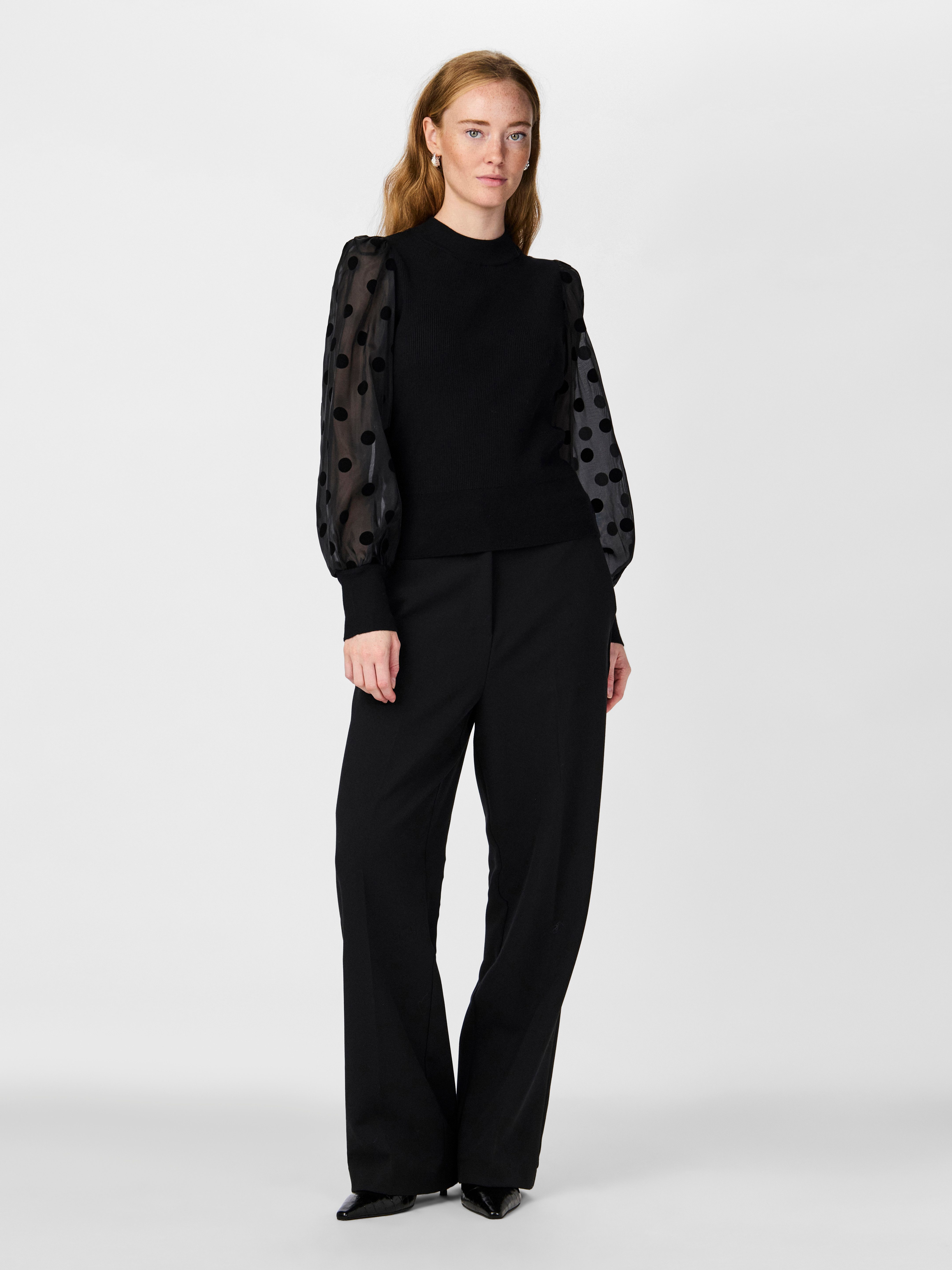 Y.A.S Trui met ronde hals YASDOTME LS KNIT PULLOVER S. NOOS