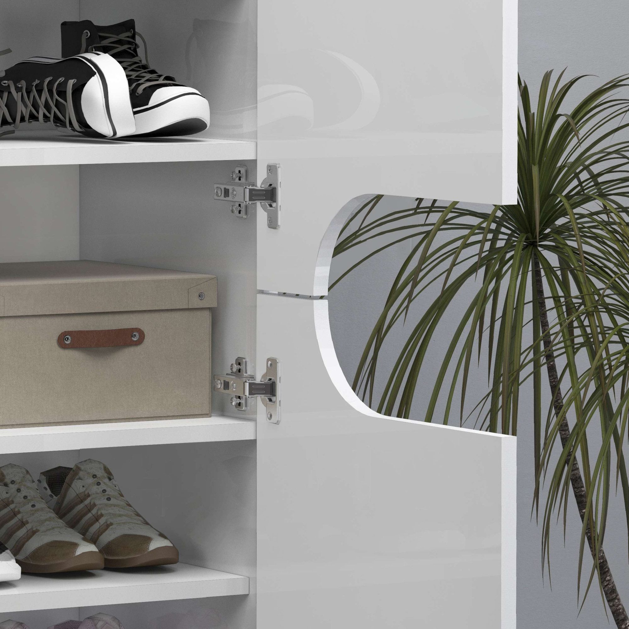 INOSIGN Schoenenkast Real, schoenenkast, schoenencommode, schoenenrek, breedte 80 cm, hoogte 190 cm