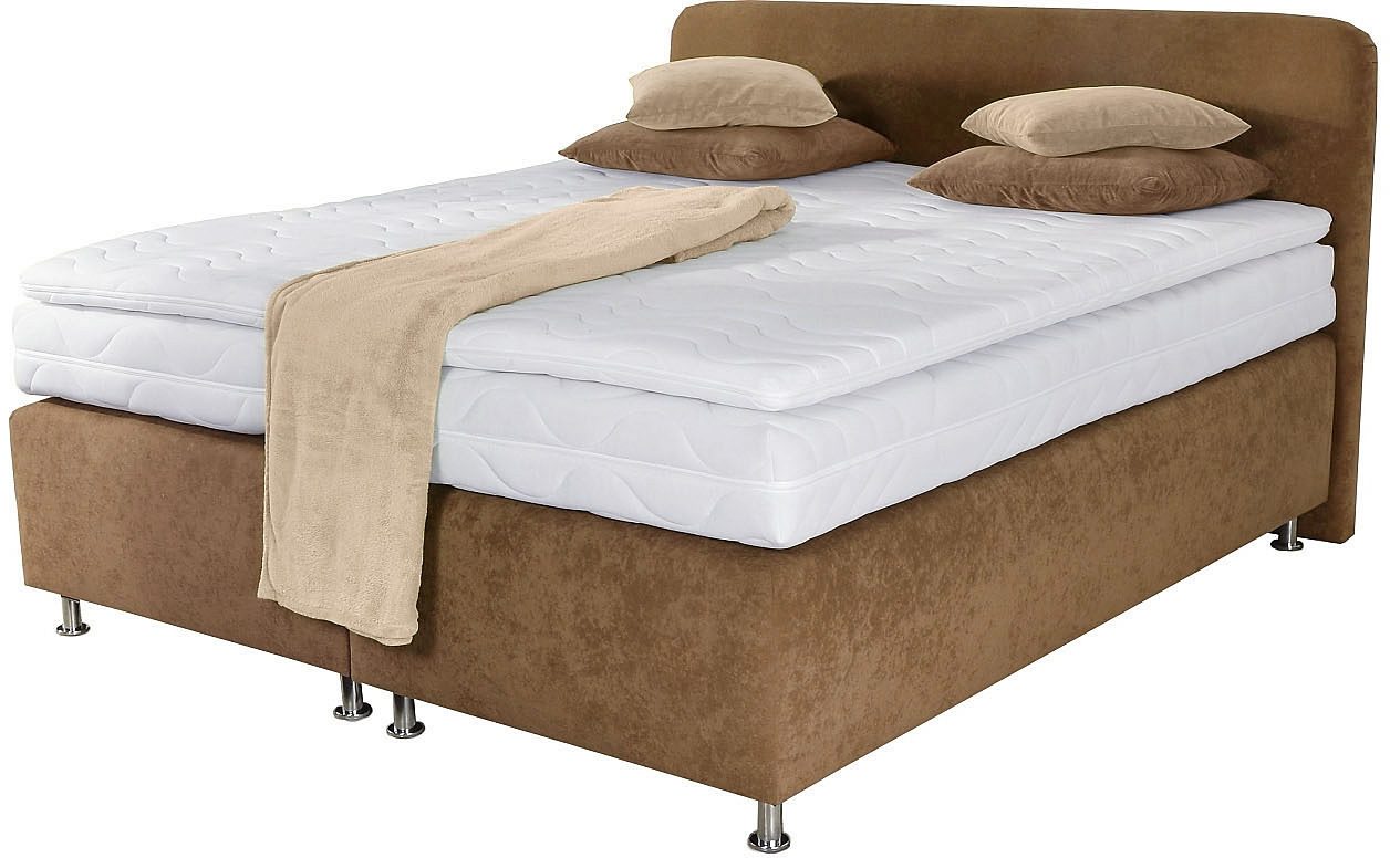 Westfalia Polsterbetten Boxspring incl. koudschuim topper boxsprings bruin