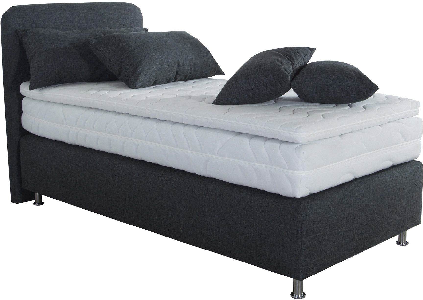 Westfalia Polsterbetten Boxspring incl. koudschuim topper boxsprings grijs