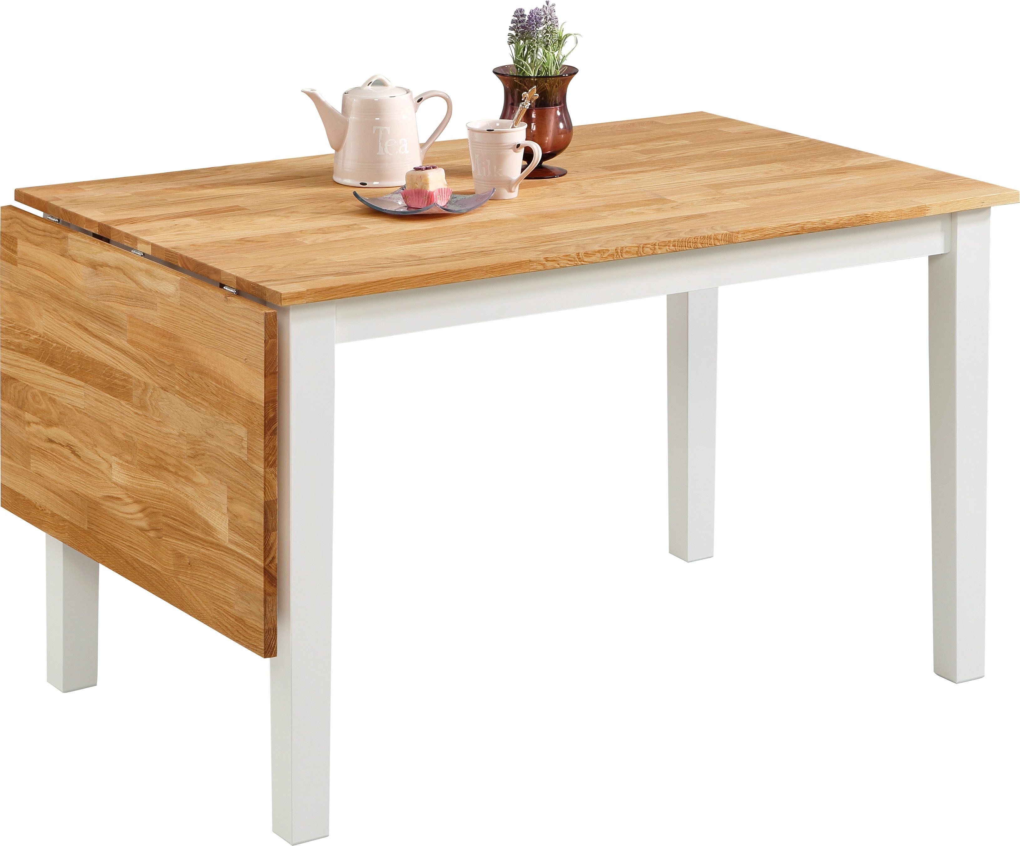 Home affaire Eettafel Samba Breedte 120 cm, met uitklapbaar tafelblad